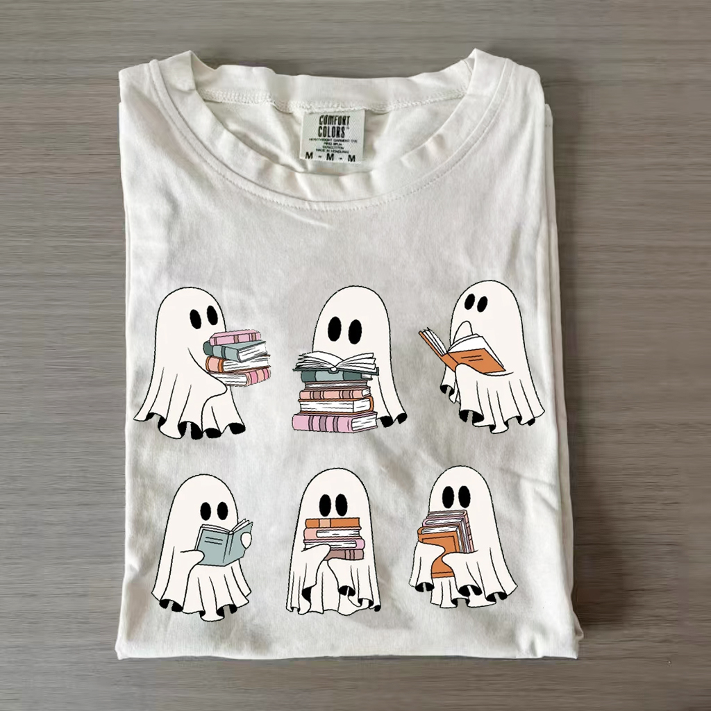 Reading Ghost T-shirt-Lulueye