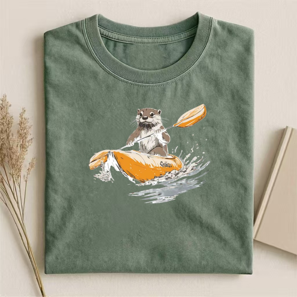 Kayaking Otter Adventure T-shirt