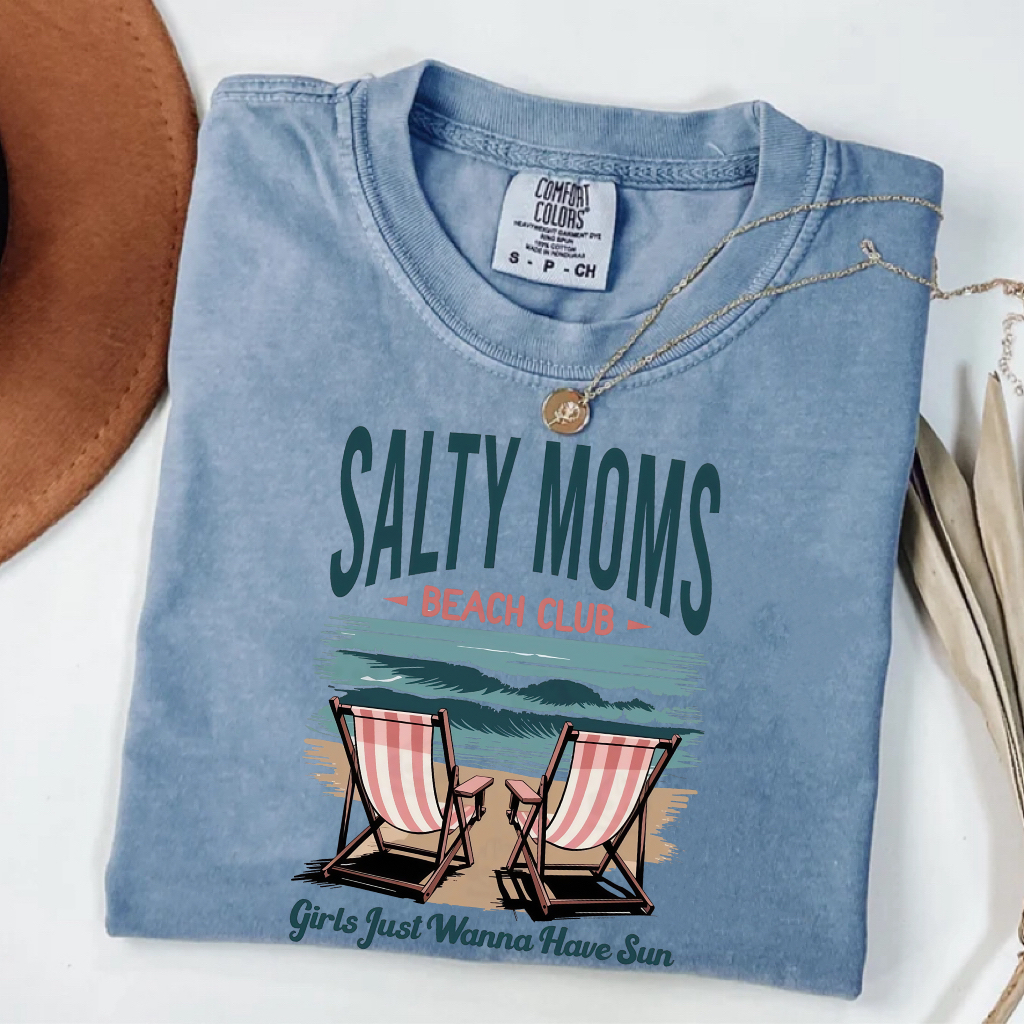 Salty Moms Beach Club T-shirt