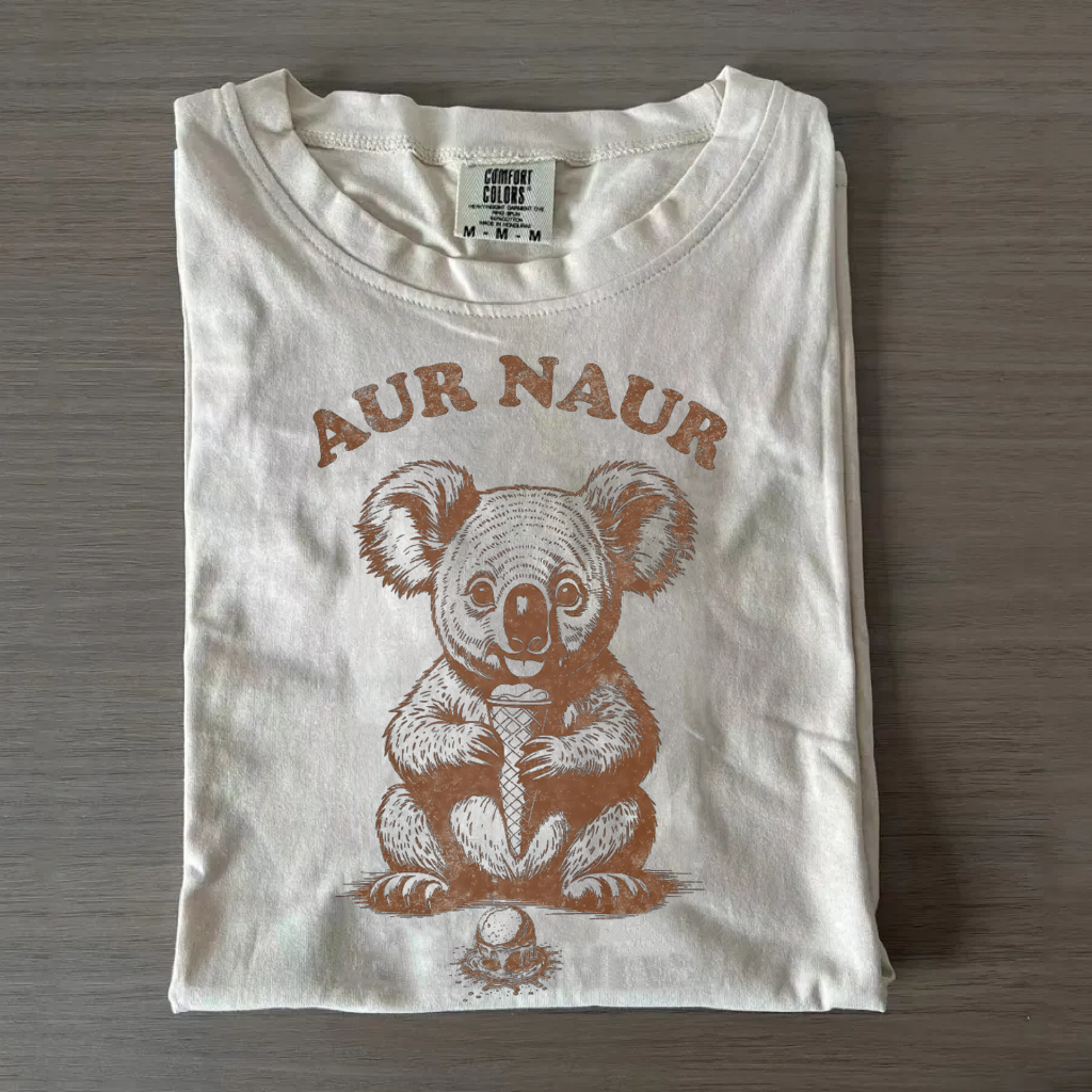 Adorable Koala-'Aur Naur' Themed T-Shirt