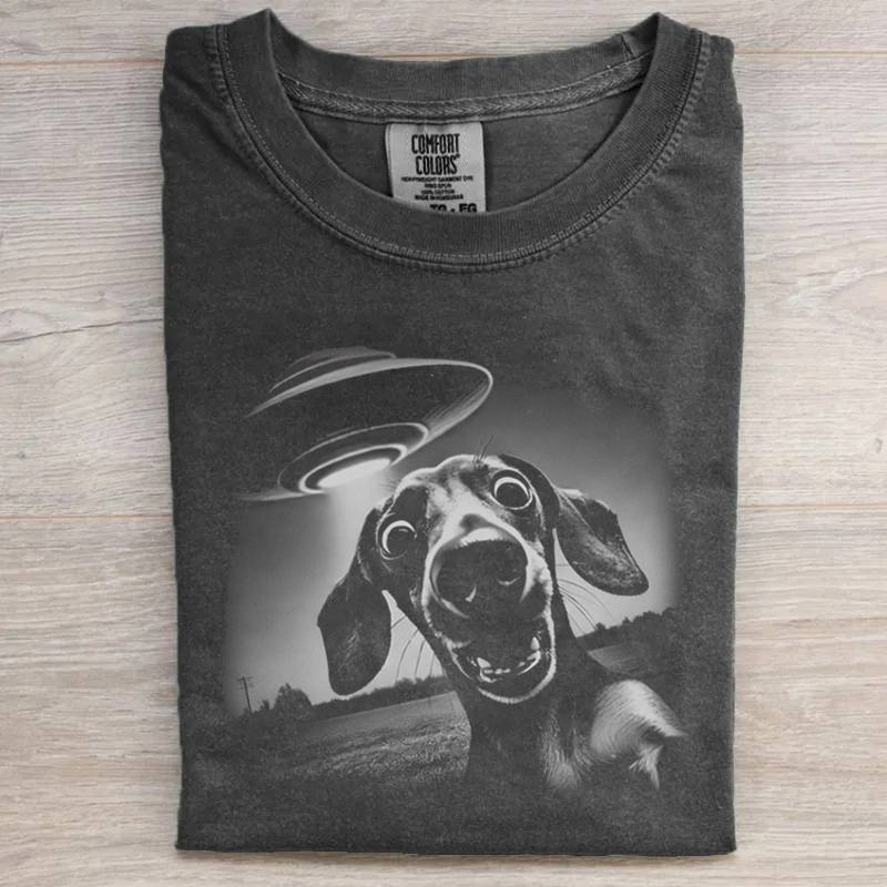 Wiener Dog UFO T-shirt