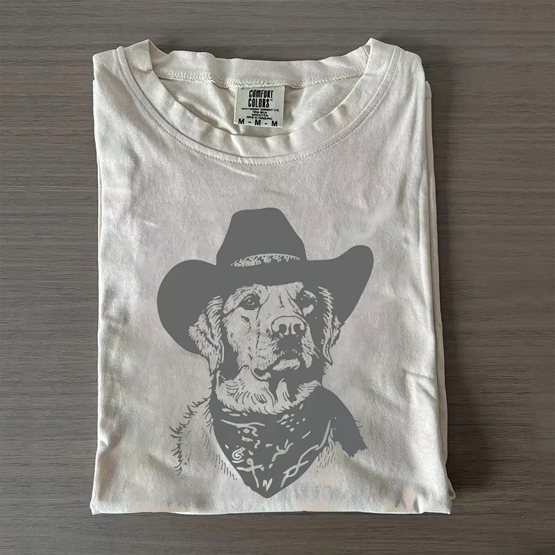 Golden Retriever Cowboy T-shirt