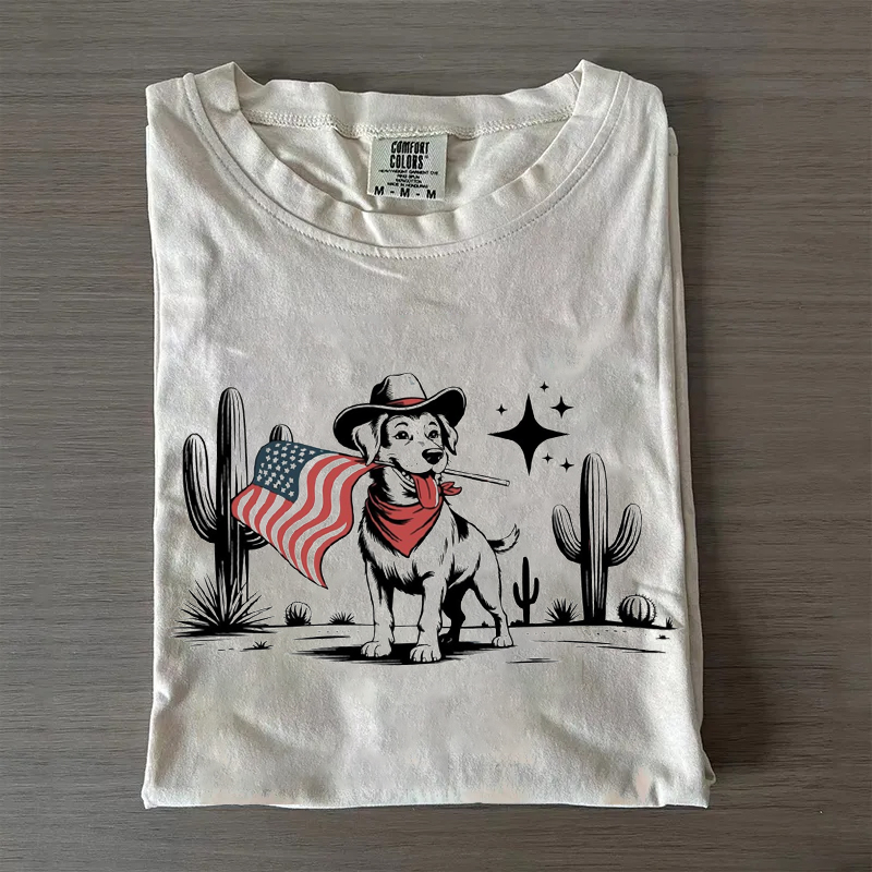 4th of July Dog T-shirt