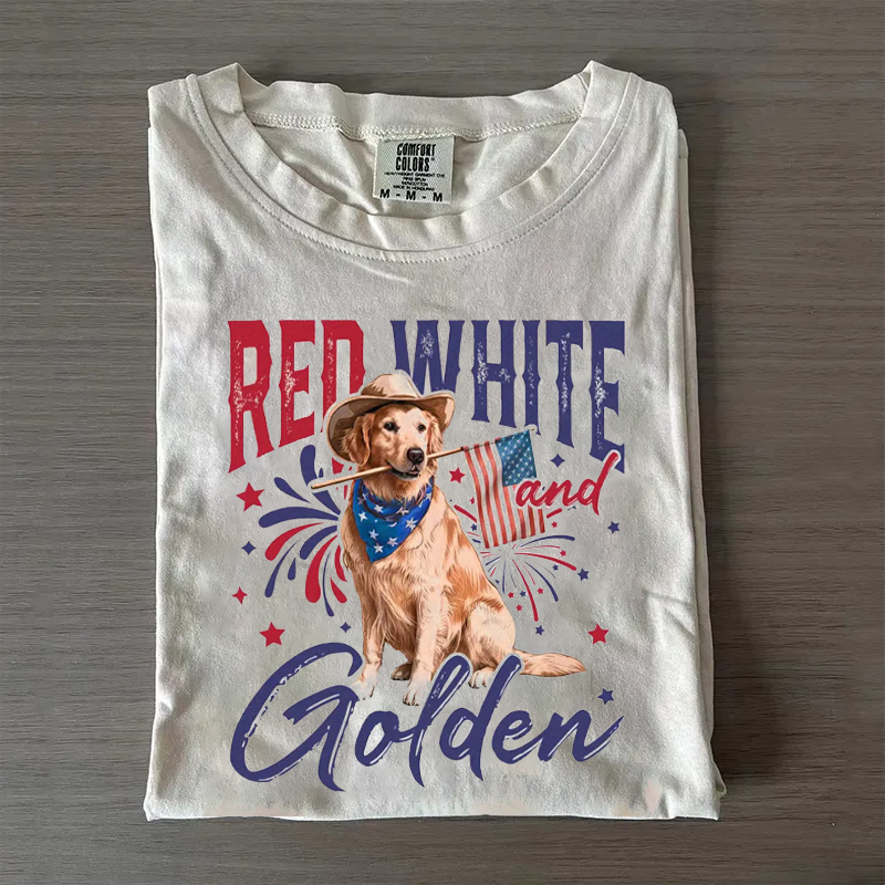 Red White And Golden T-shirt
