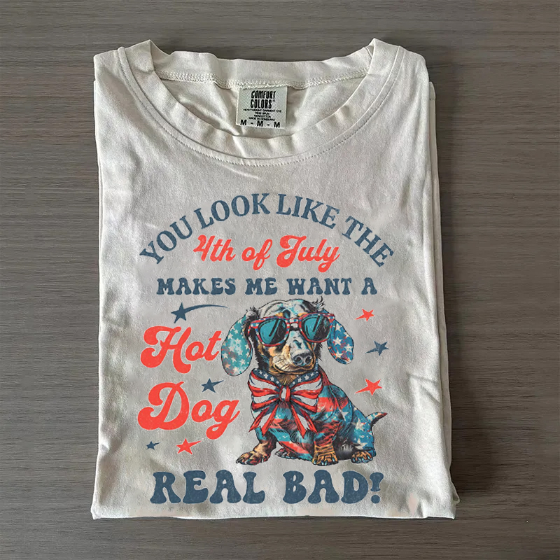 Funny 4th July Dachshund T-shirt