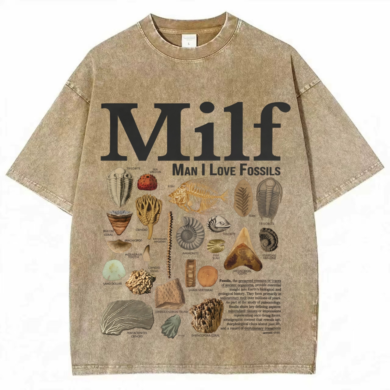 Man I Love Fossils Vintage T-Shirt