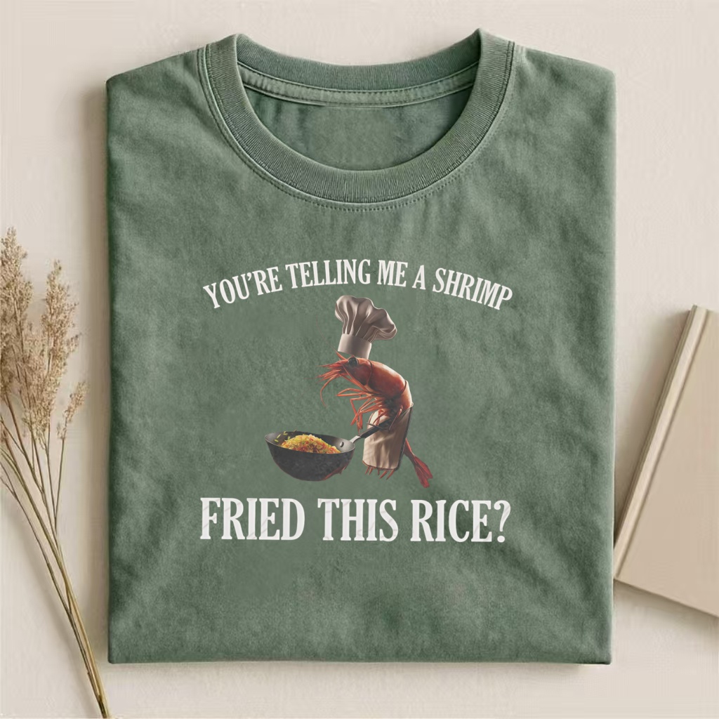 Whimsical Shrimp Fried Rice T-shirt