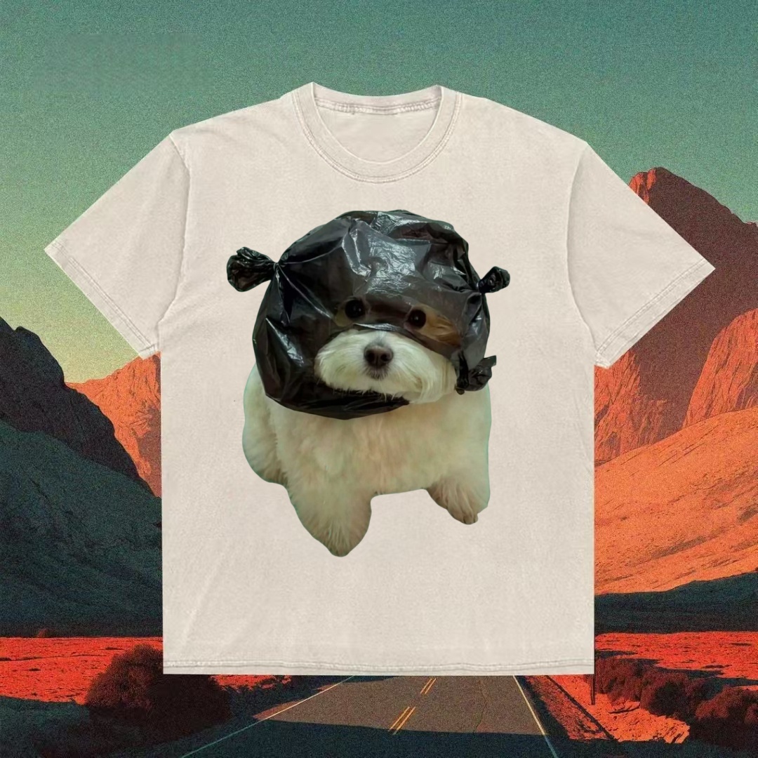 Plastic Bag Dog Meme T-shirt