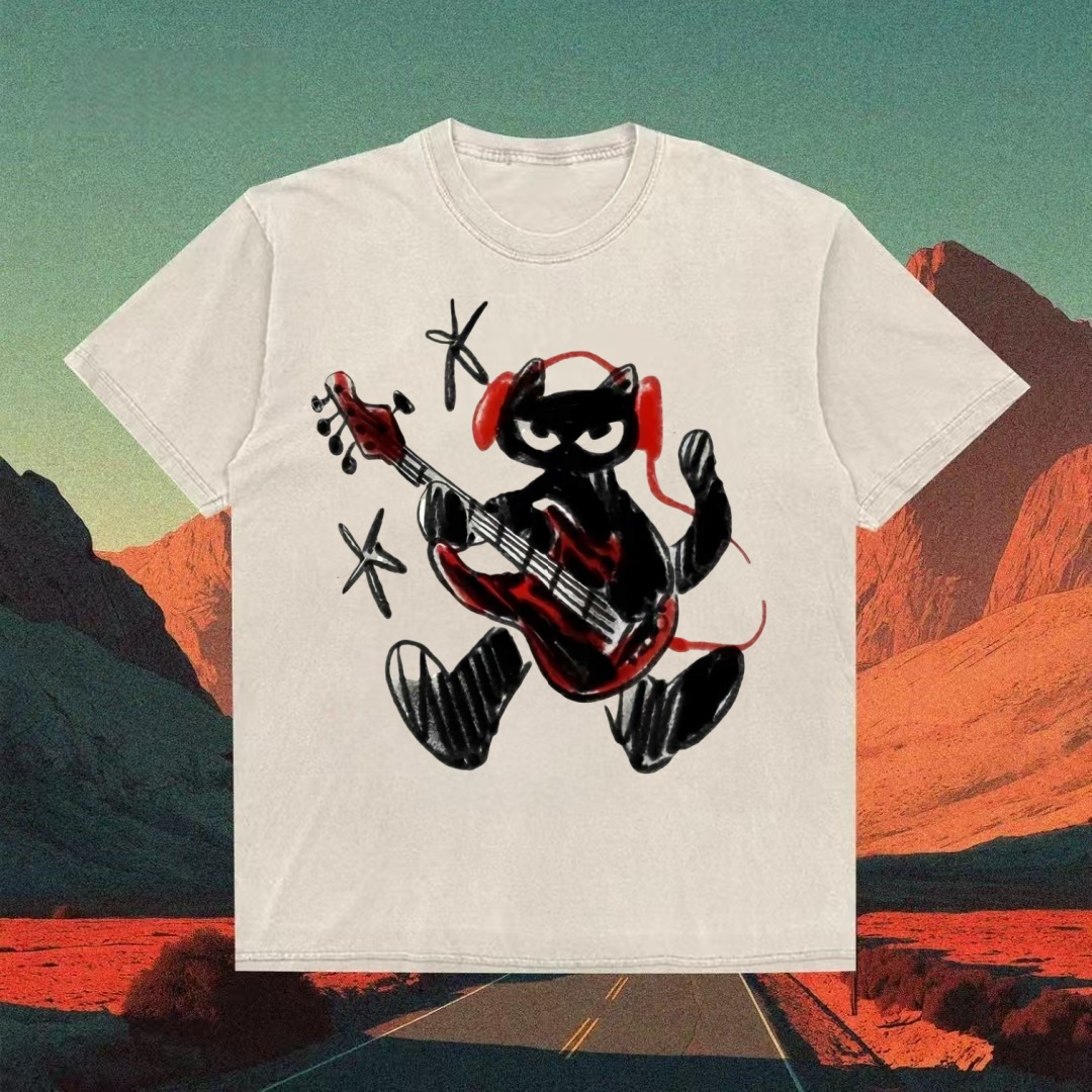 Rock Star Octopus With Bass Guitar T-shirt