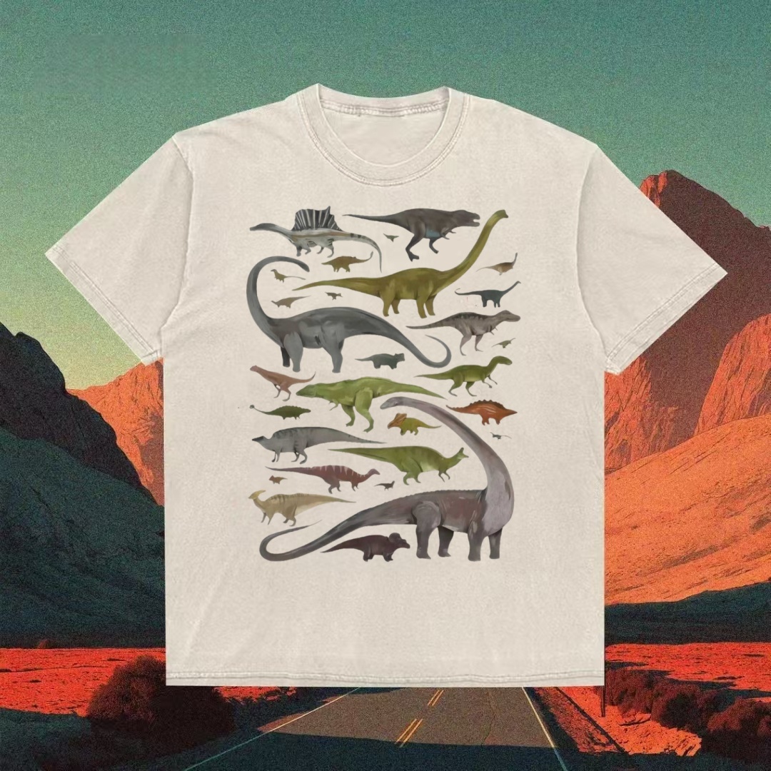 Dinosaur Species Collage T-shirt