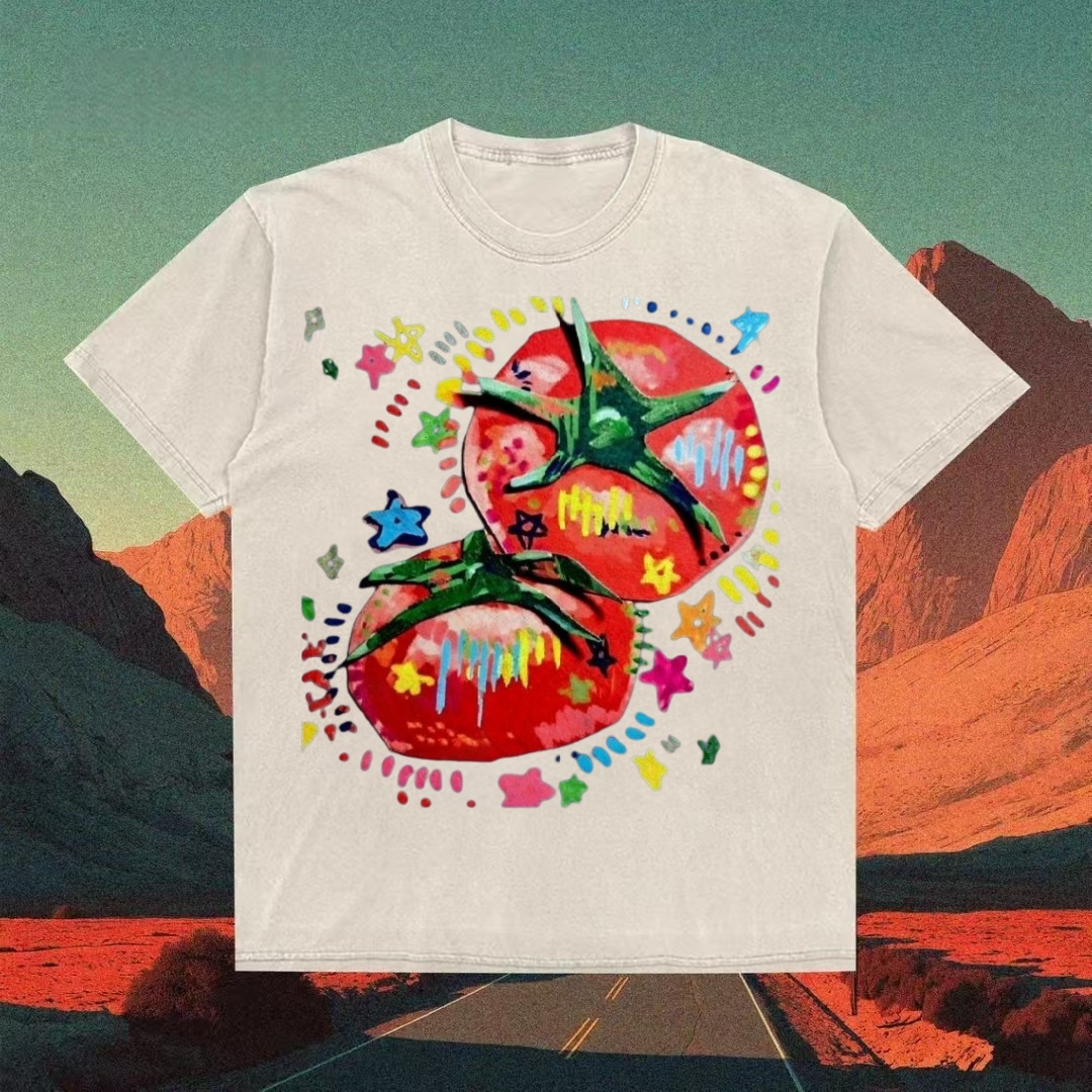 Psychedelic Tomatoes Art T-shirt