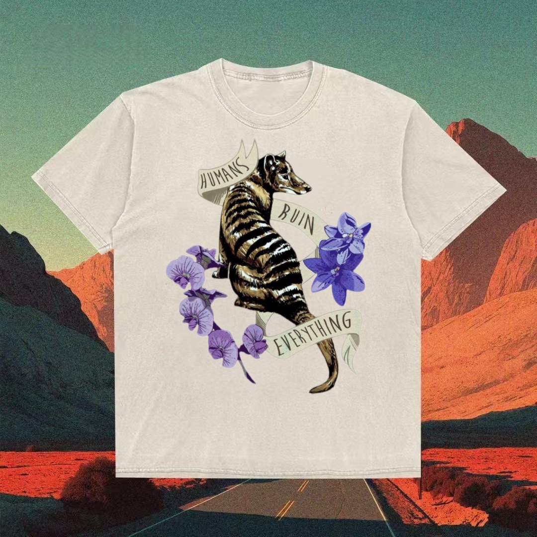 "Humans Ruin Everything" Thylacine T-shirt