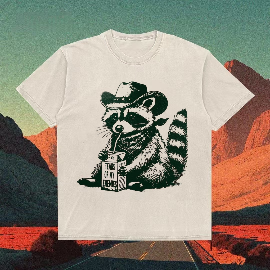 Cowboy Raccoon "Tears Of My Enemies" T-shirt