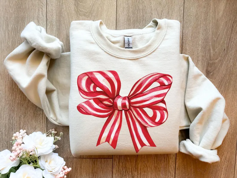 Christmas Bow Sweatshirt