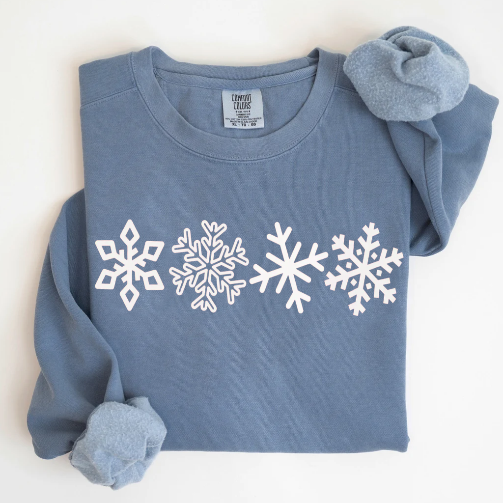 Comfort Colors Snowflake Winter T-shirt