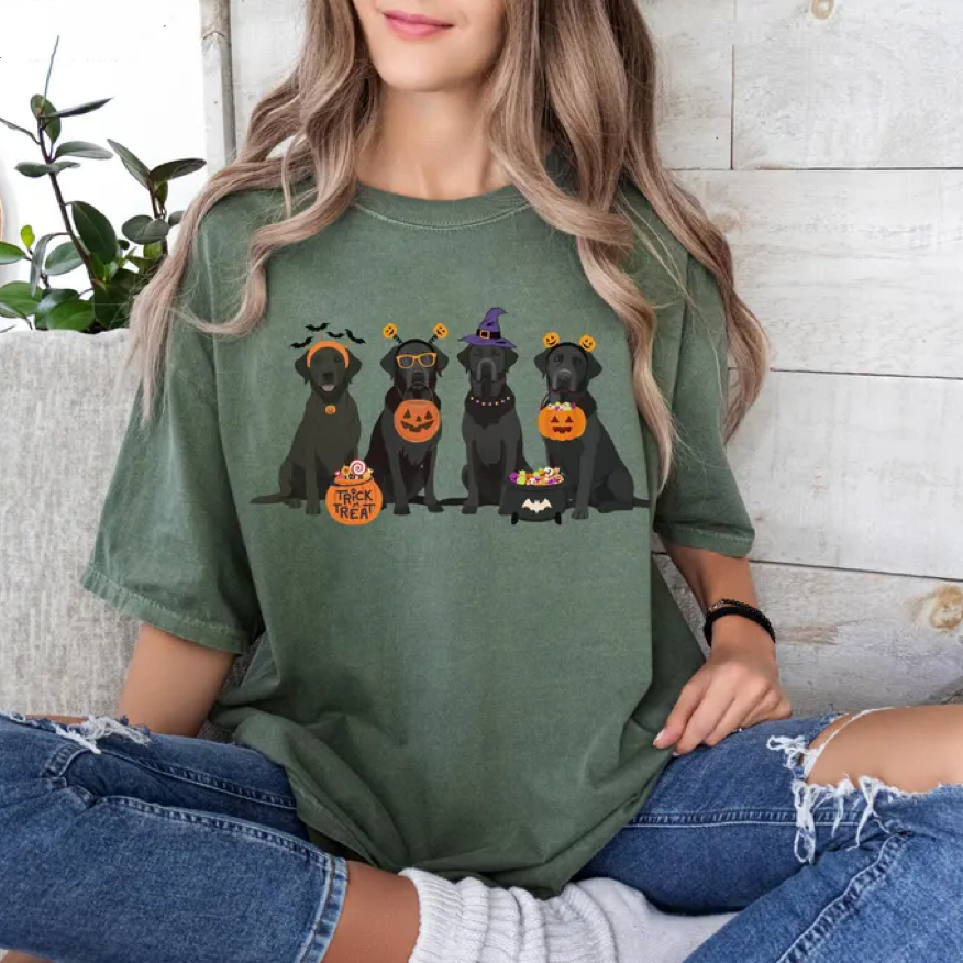 Halloween Black Lab T-shirt