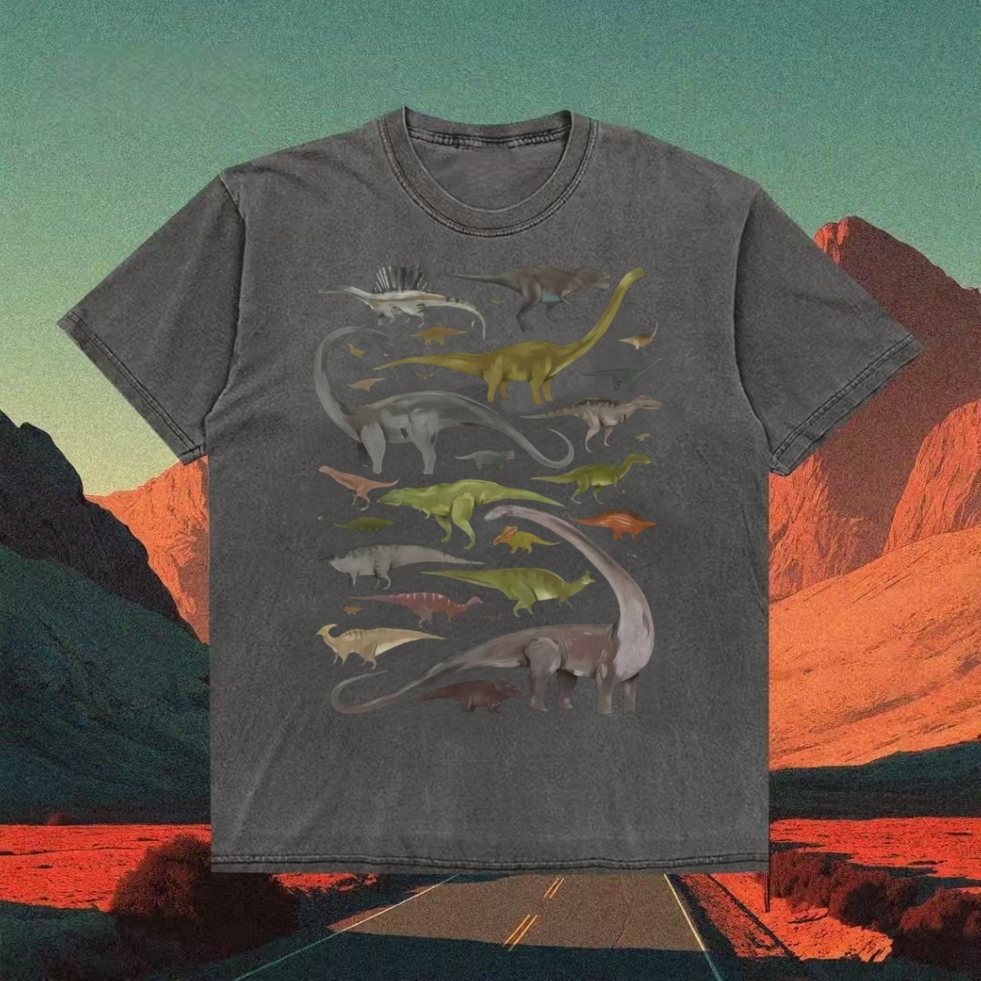 Dinosaur Species Collage T-shirt