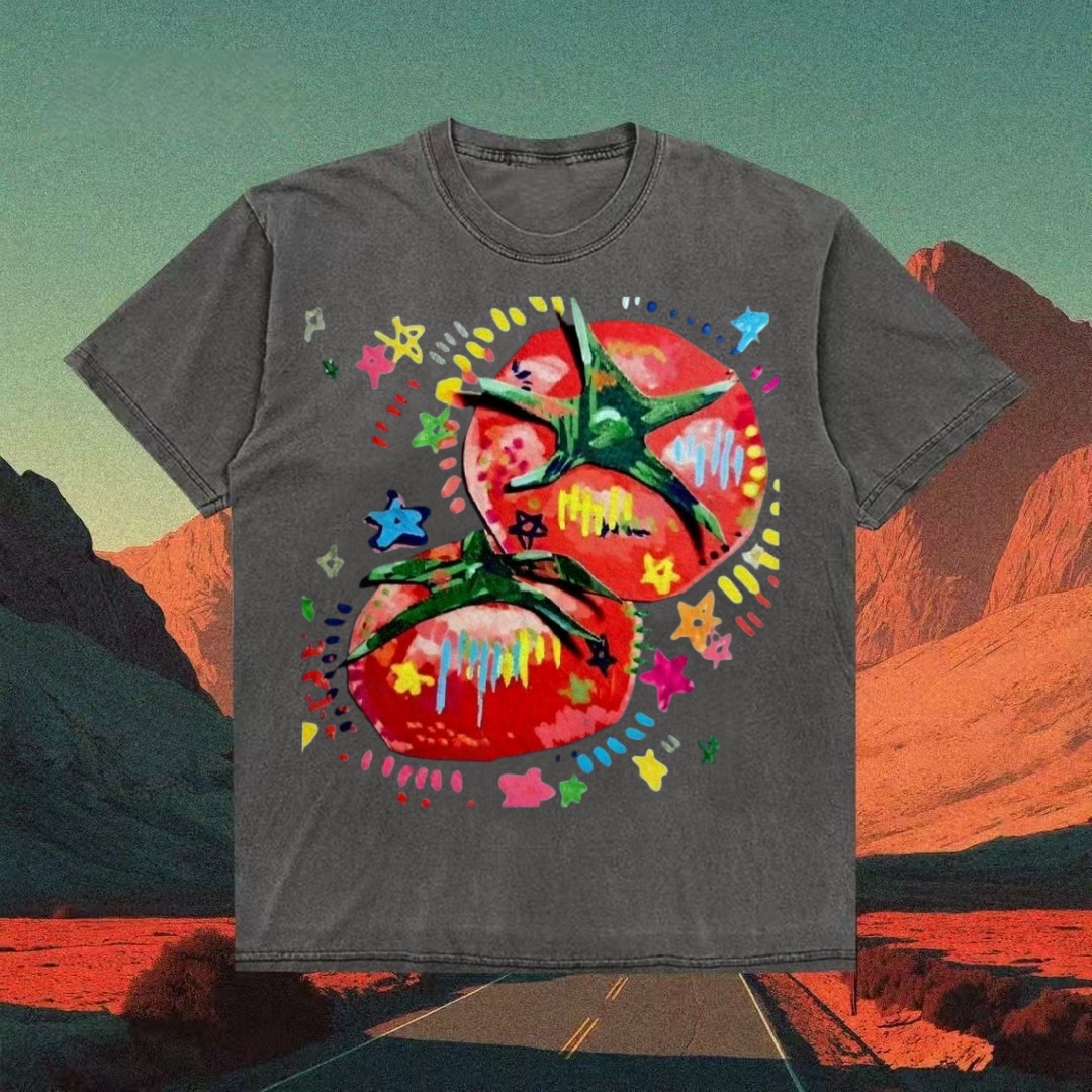 Psychedelic Tomatoes Art T-shirt