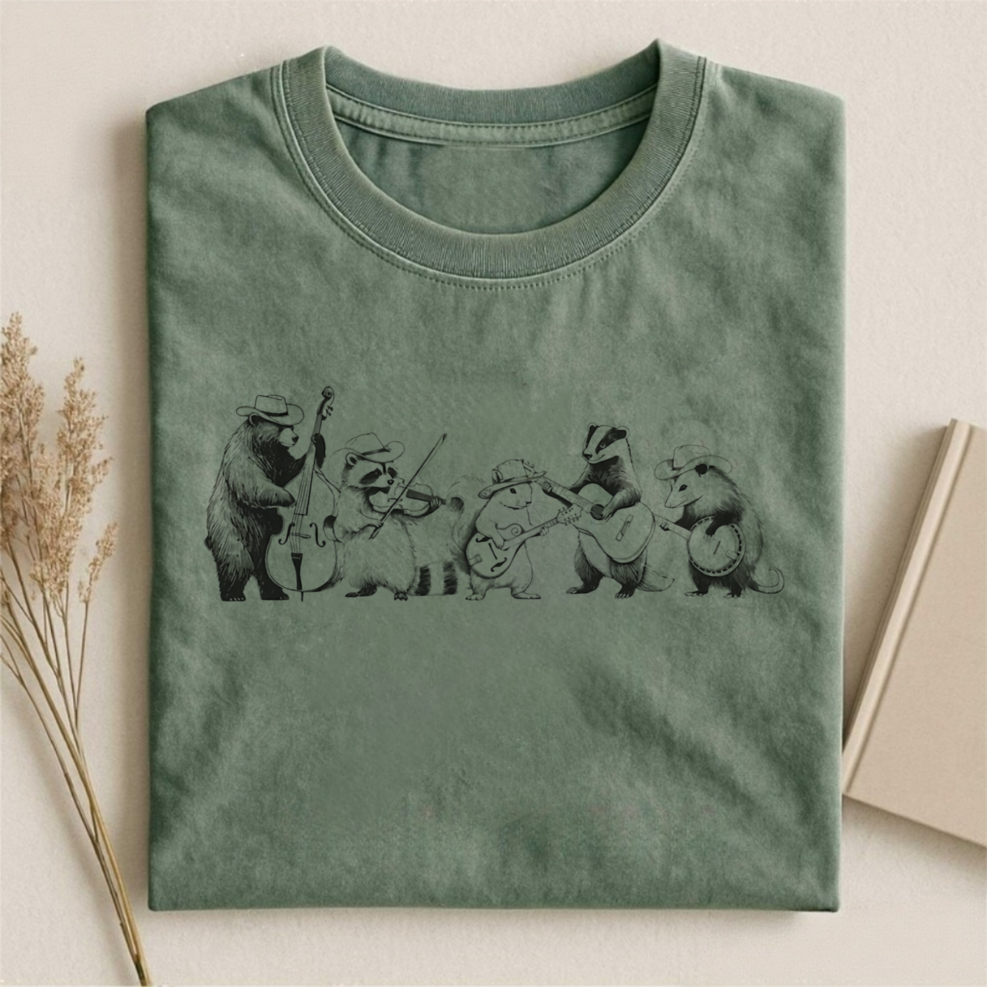 Funny Forest Animals Playing Instruments T-shirt