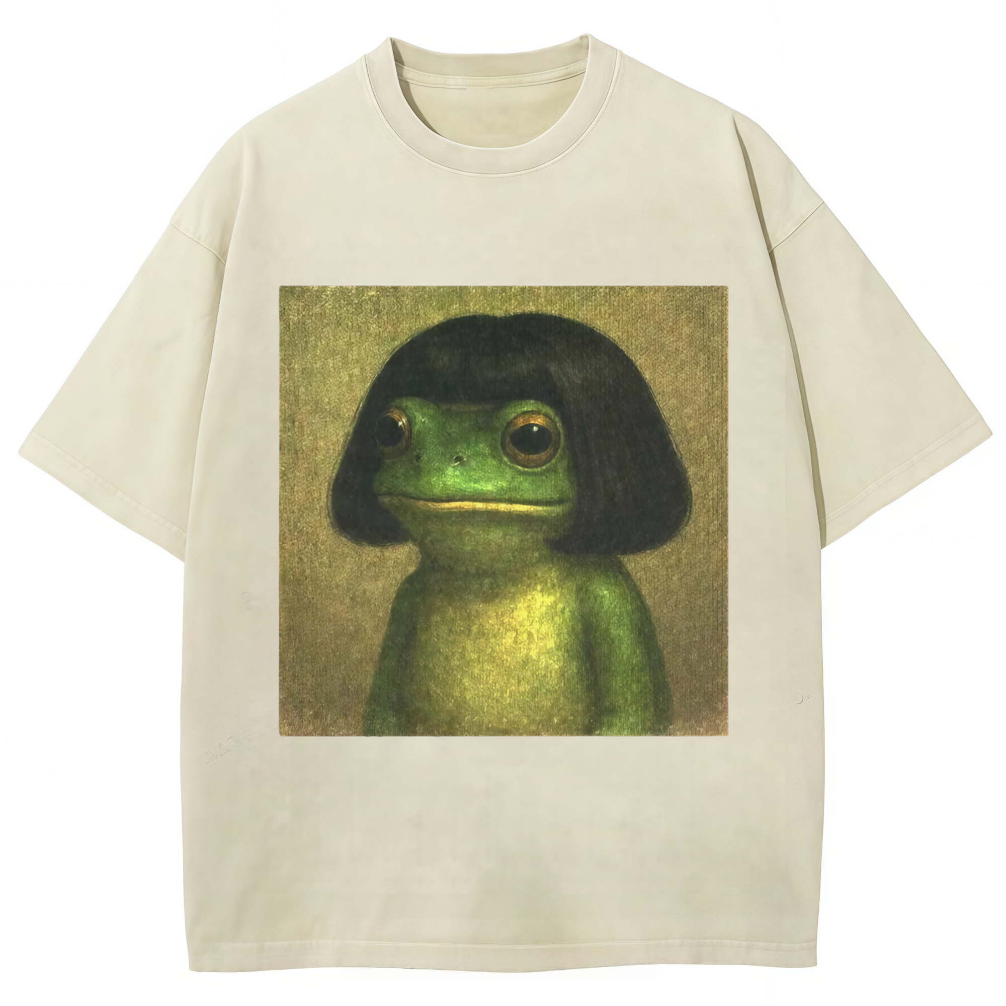Frog with Bob Haircut Meme T-shirt