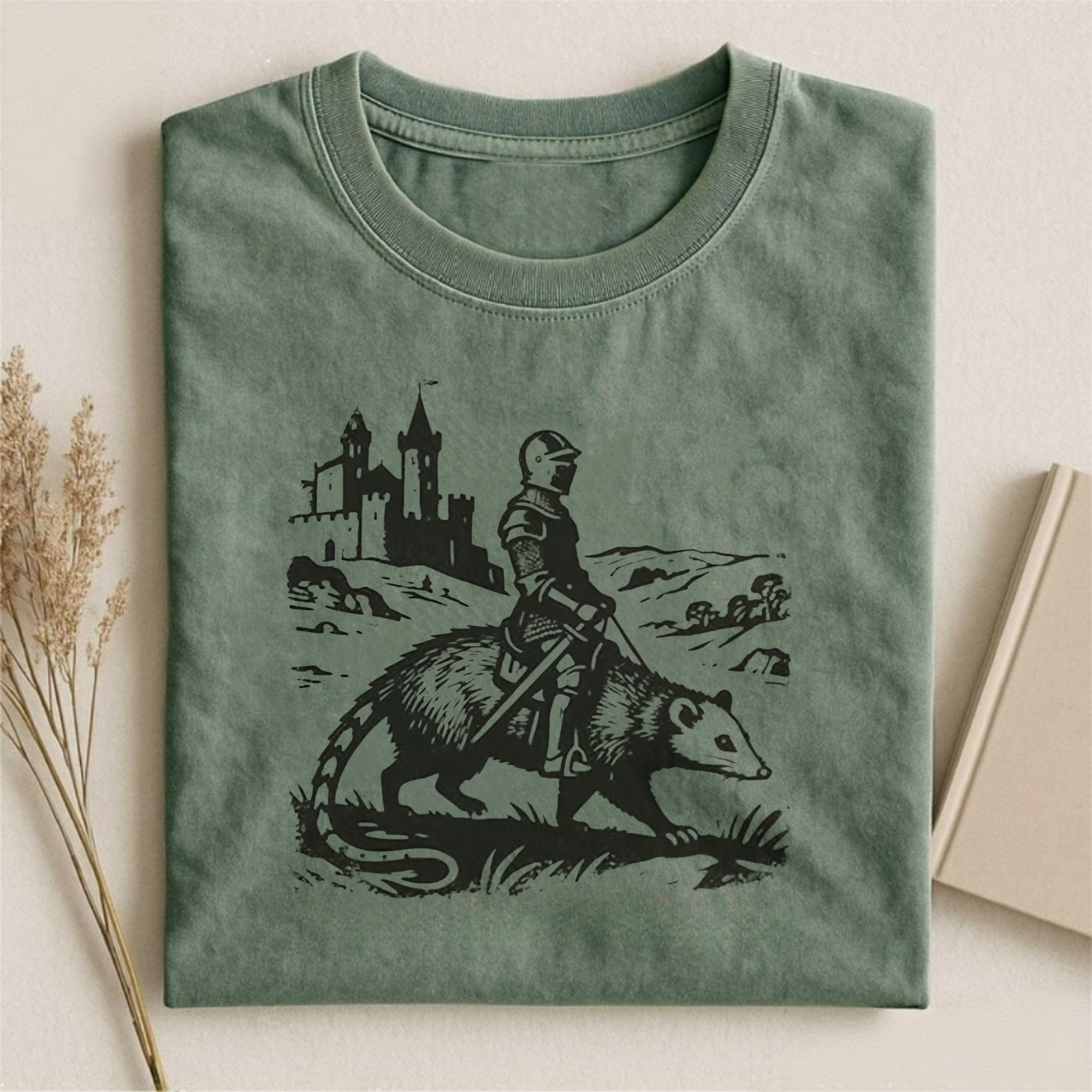 Funny Knight Opossum T-shirt