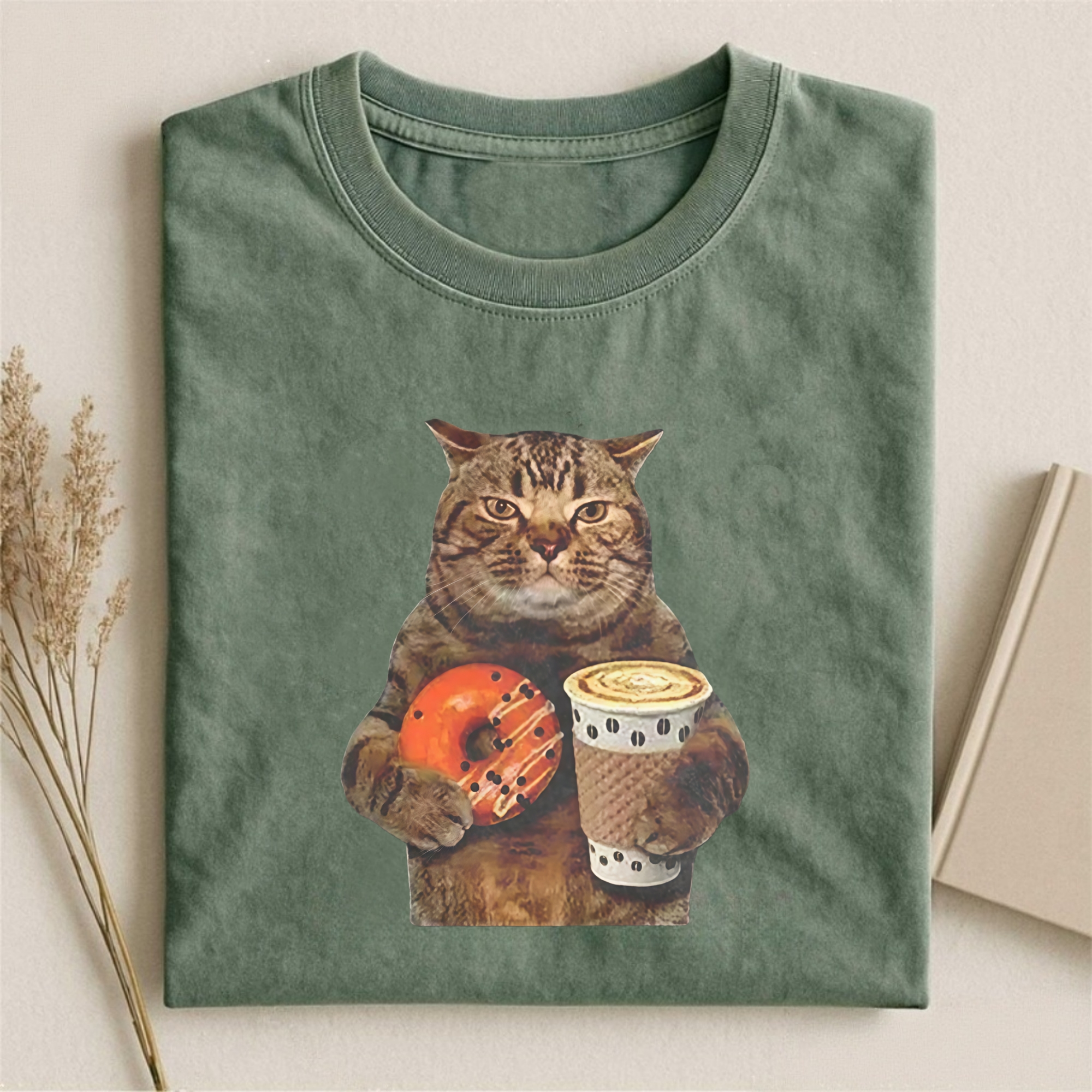 Funny Meme Fat Cat All I Need In Life T-shirt