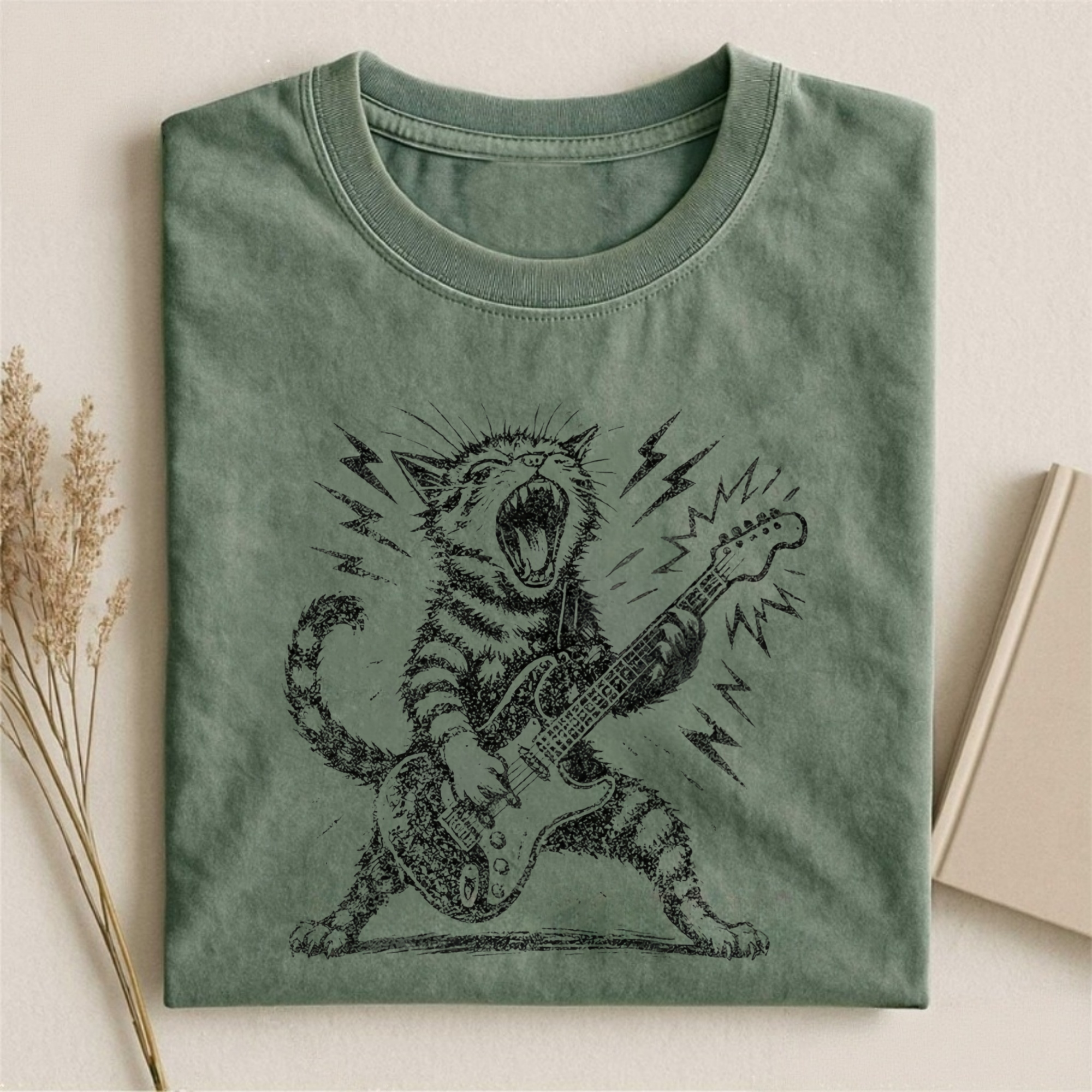 Rock and Roll Cat T-shirt