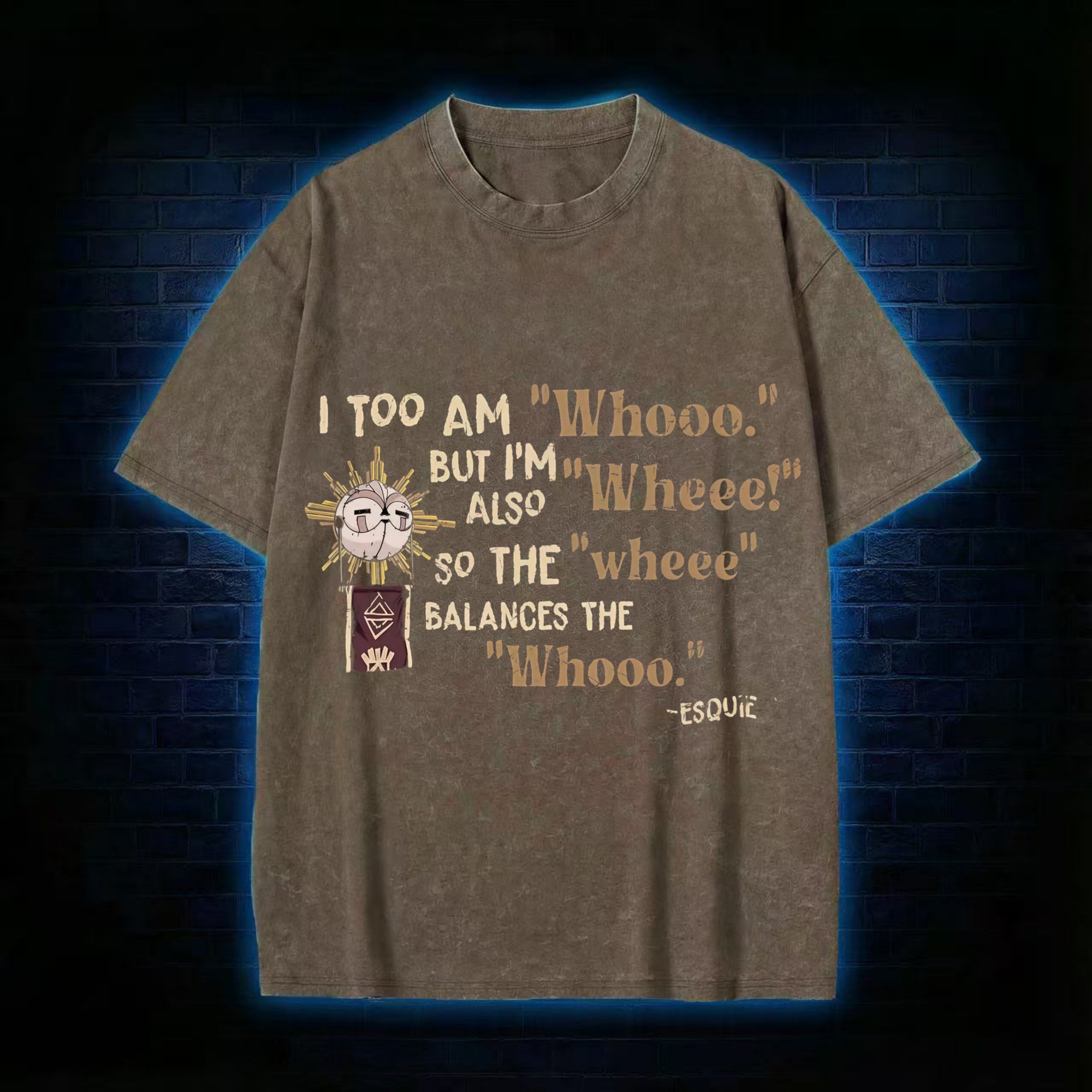 Too am Whooo. Washed T-shirt