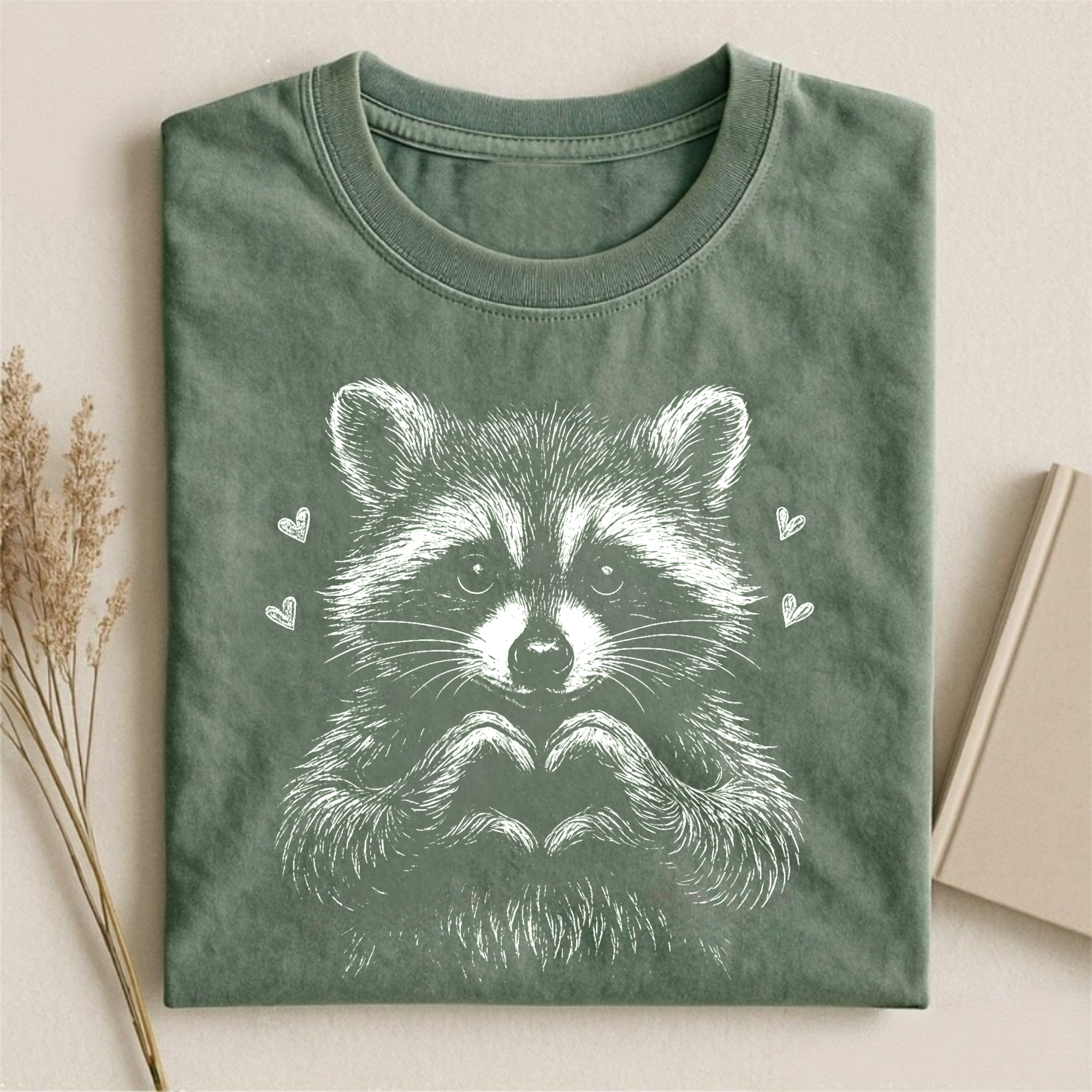 Valentine Raccoon T-shirt
