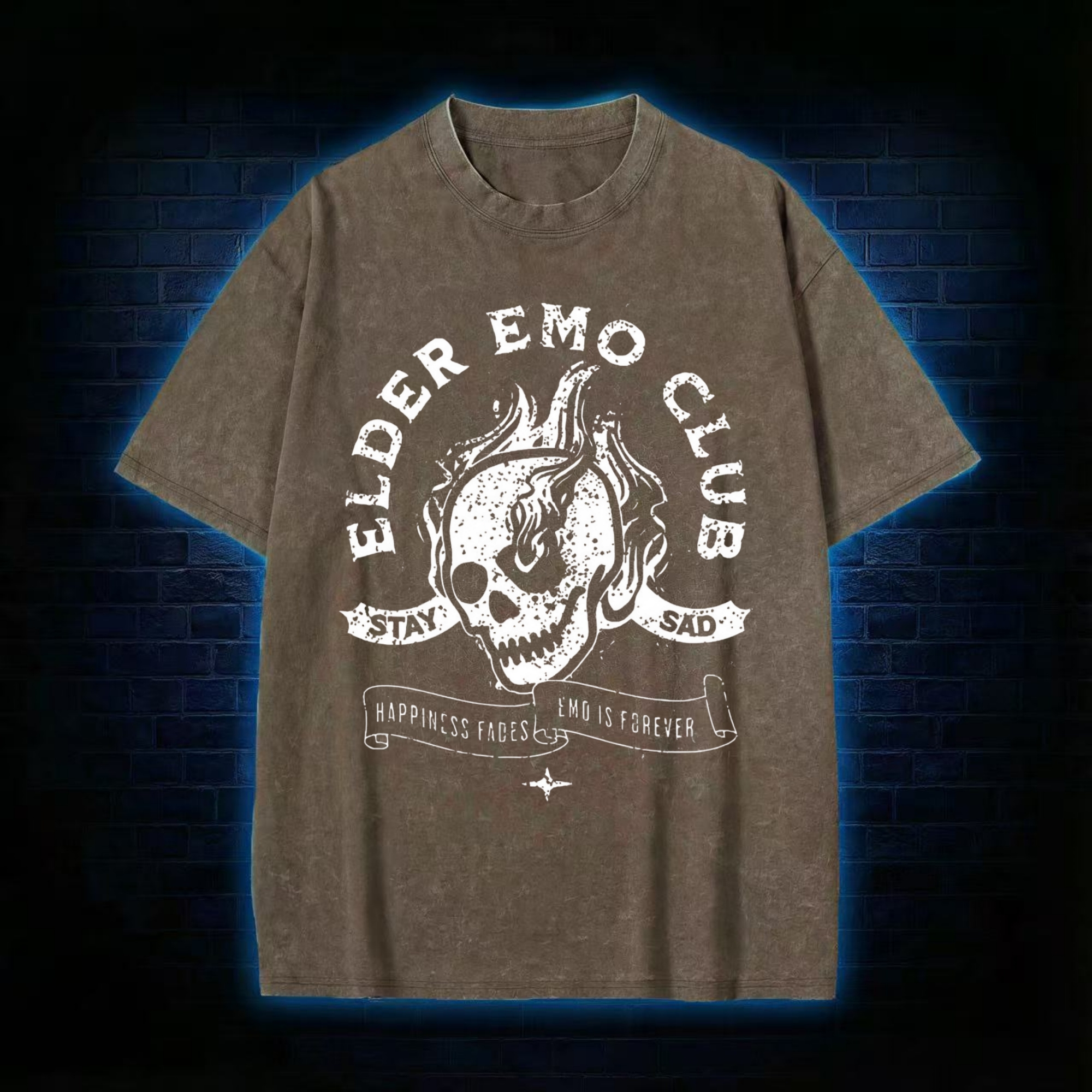 Elder Emo Club Washed T-shirt