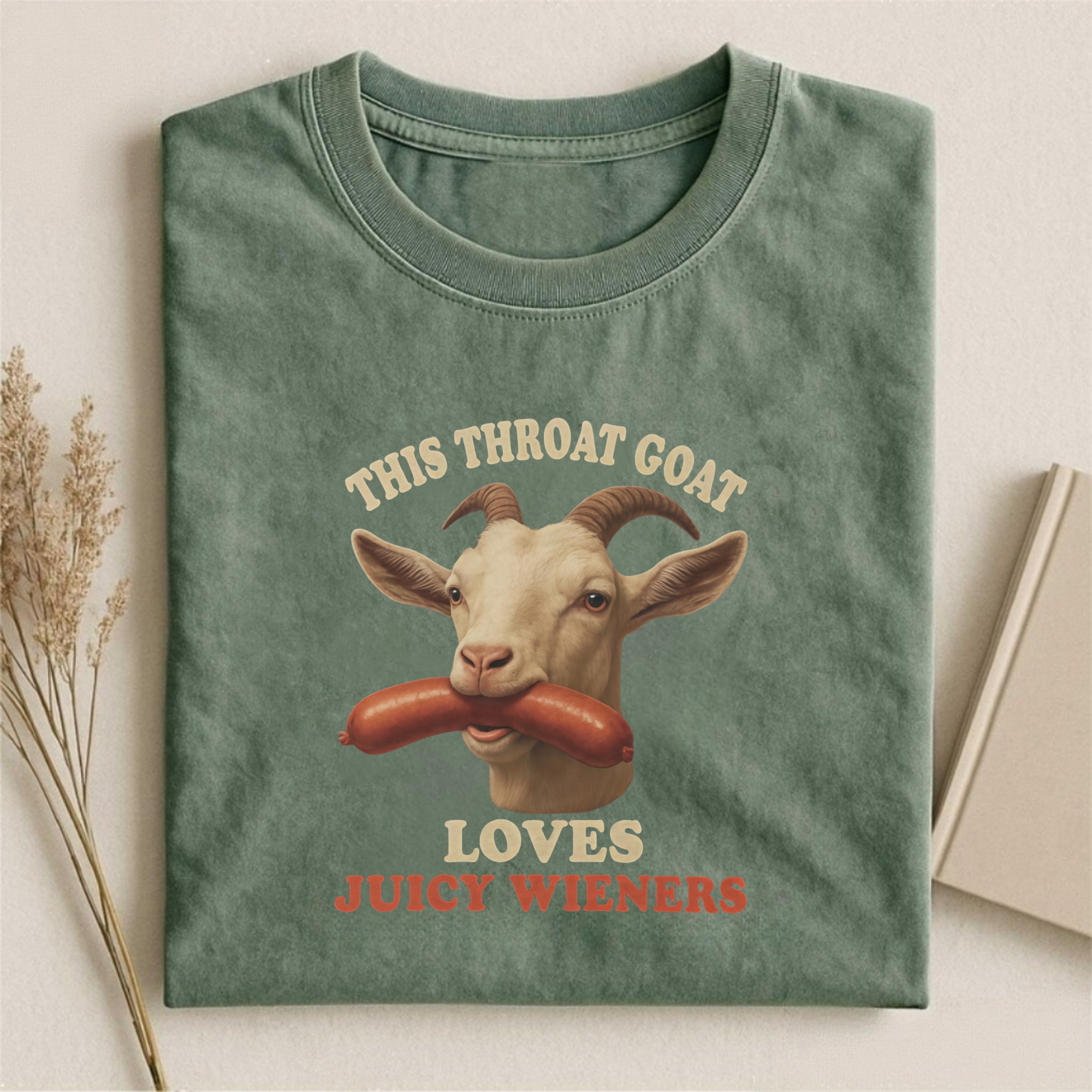 Throat Goat Loves Juicy Wieners T-shirt