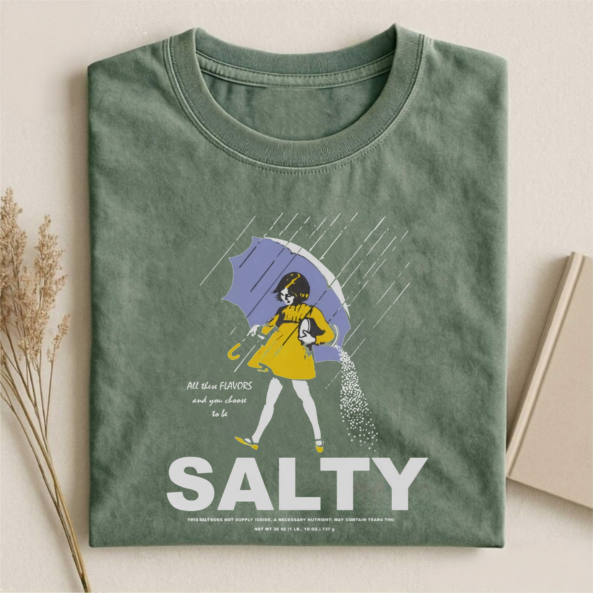 Salty Girl Vintage Cotton Blend T-shirt
