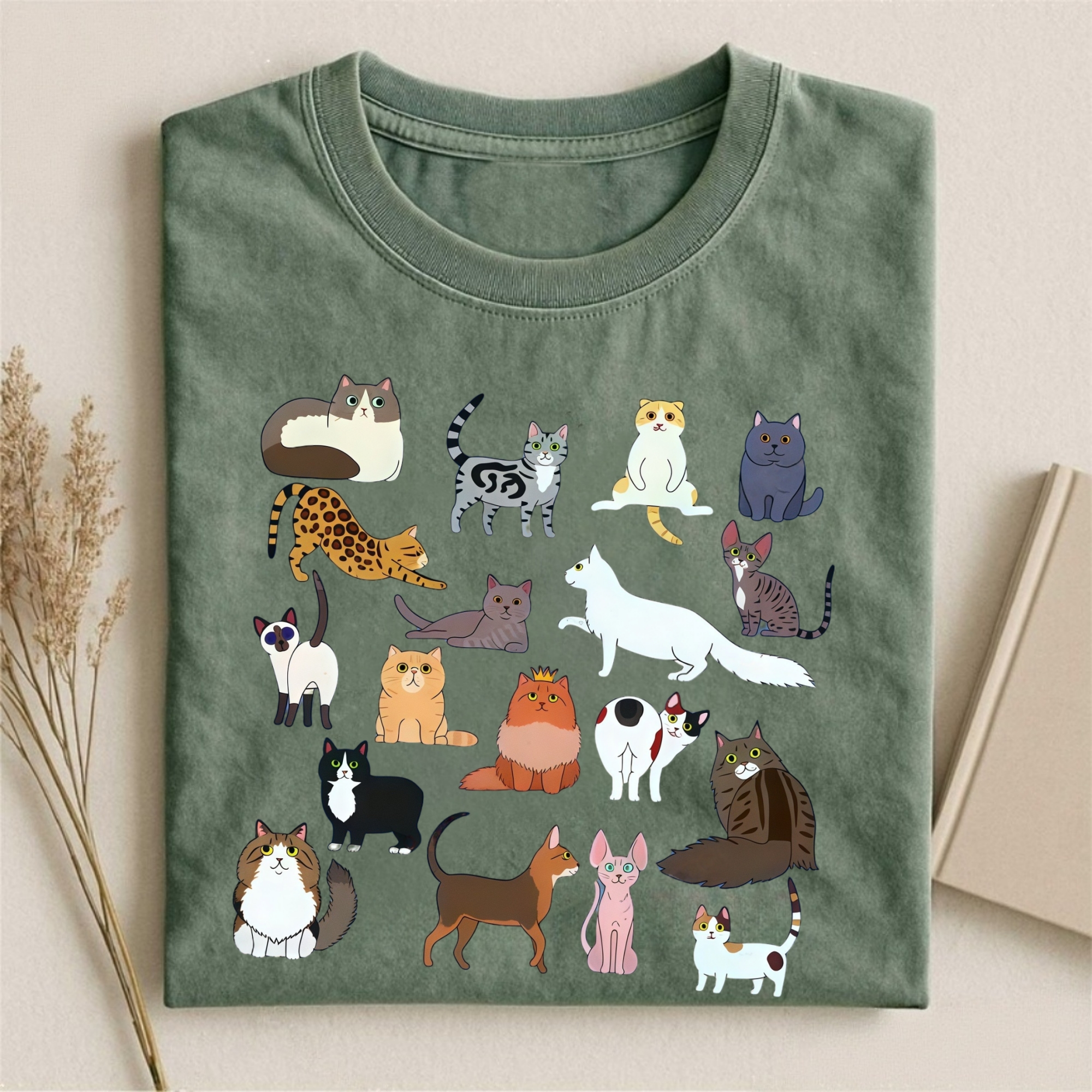 Various Cat Breeds Collection T-shirt