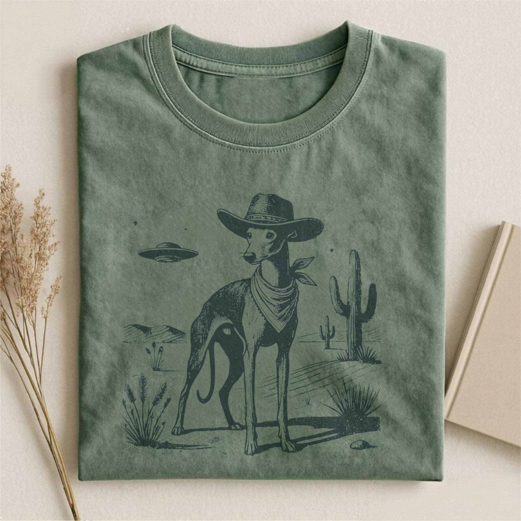 Whippet Vintage Shirt UFO Western T-shirt