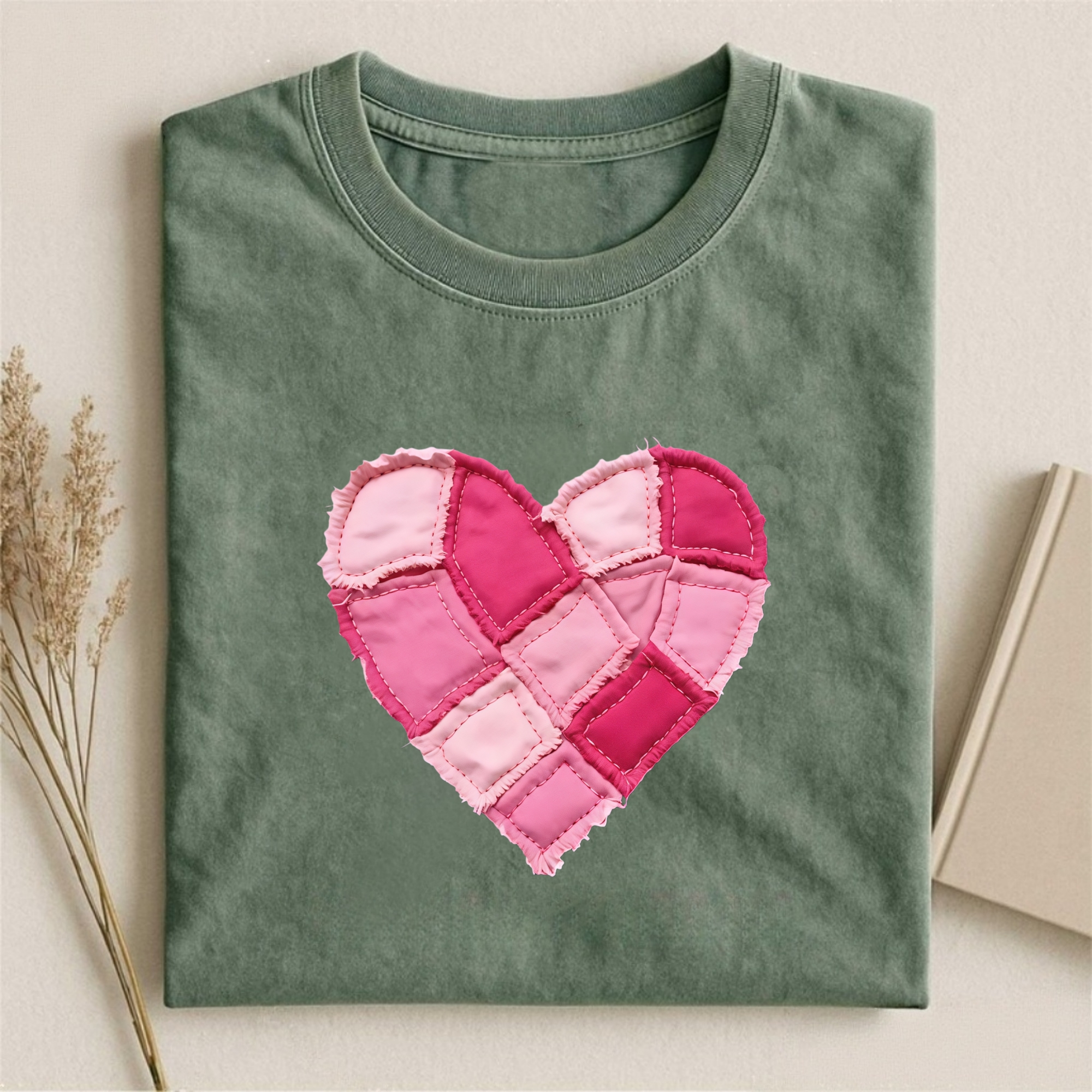 Valentine Patchwork Heart T-shirt