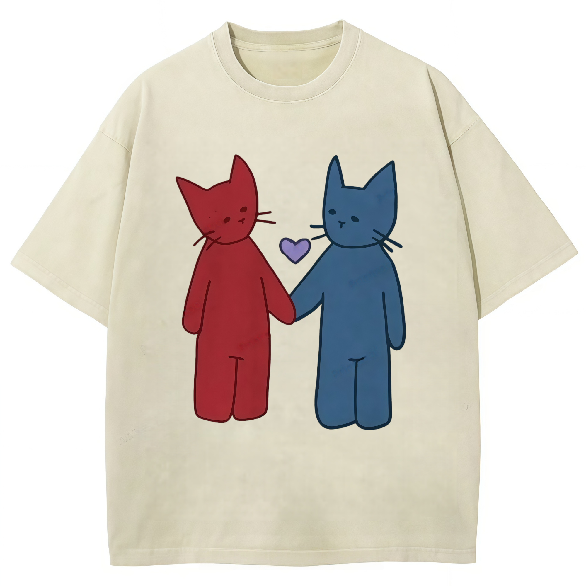 Two Loving Cats T-shirt