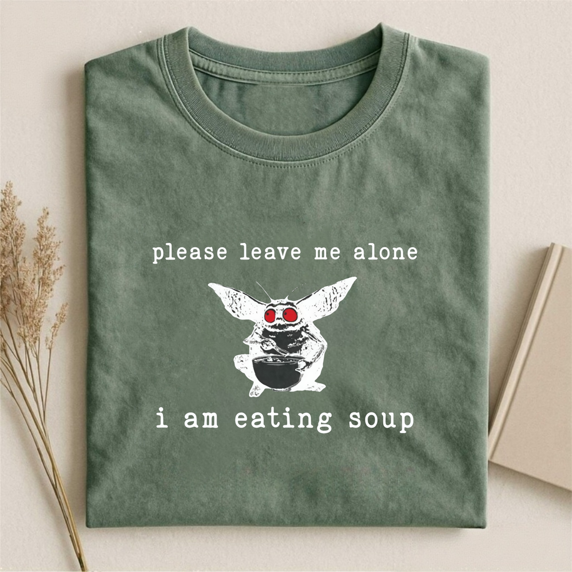 Mothman Eating Soup T-shirt