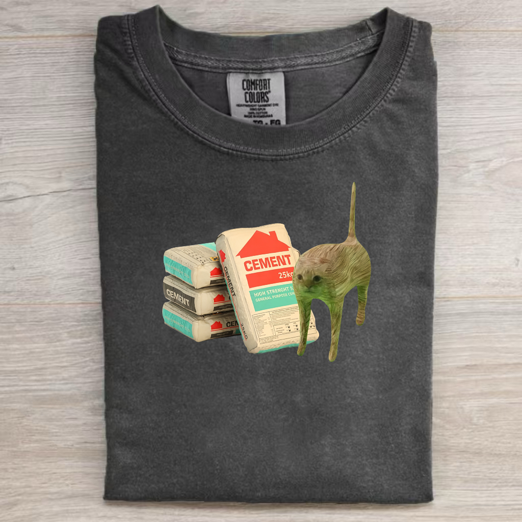 Funny Cat & Book T-Shirt