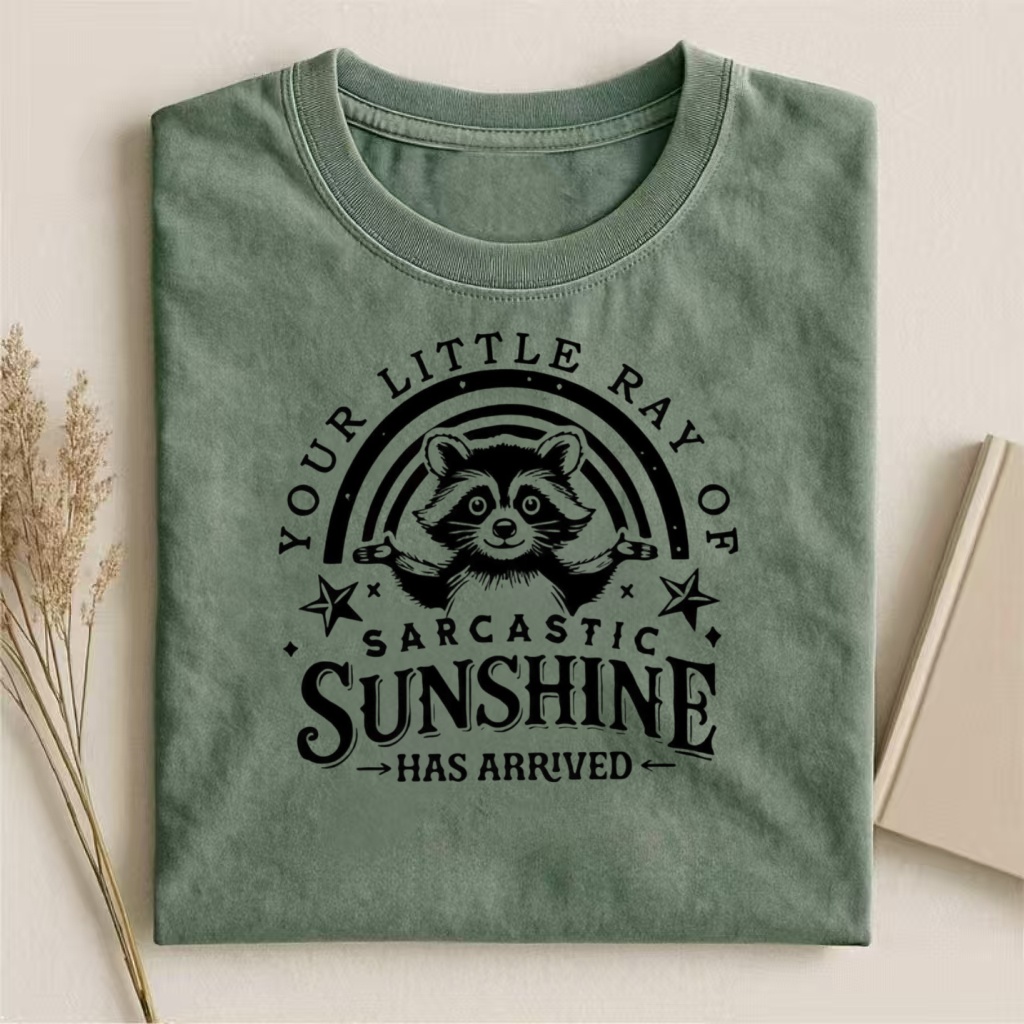 Peculiar Raccoon Sarcastic Ray T-shirt