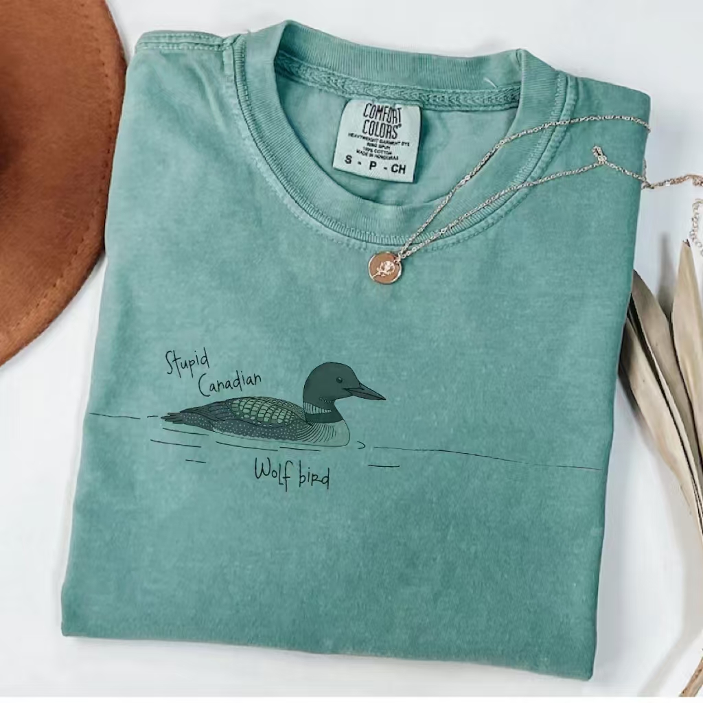 "Wolf Bird" Canadian Loon Meme T-Shirt