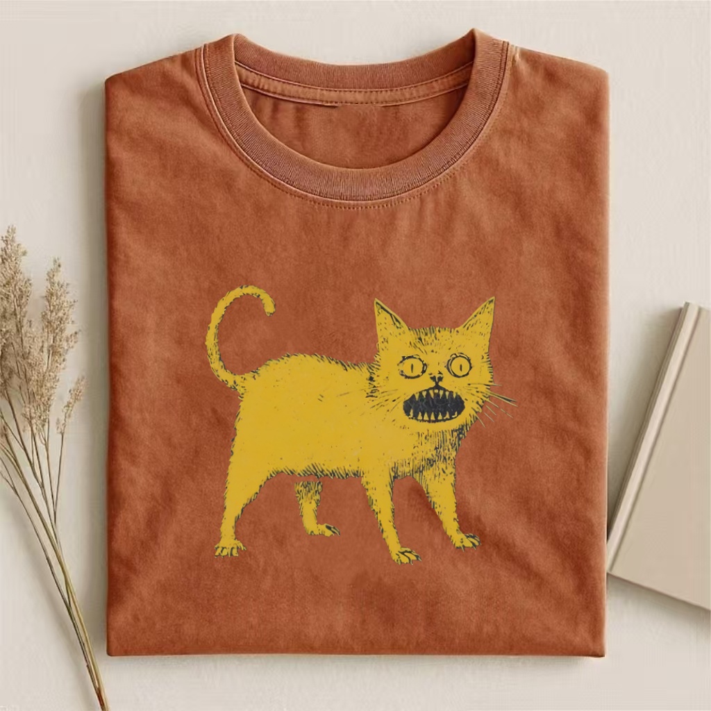 Horrible Japanese Cat Vintage T-shirt