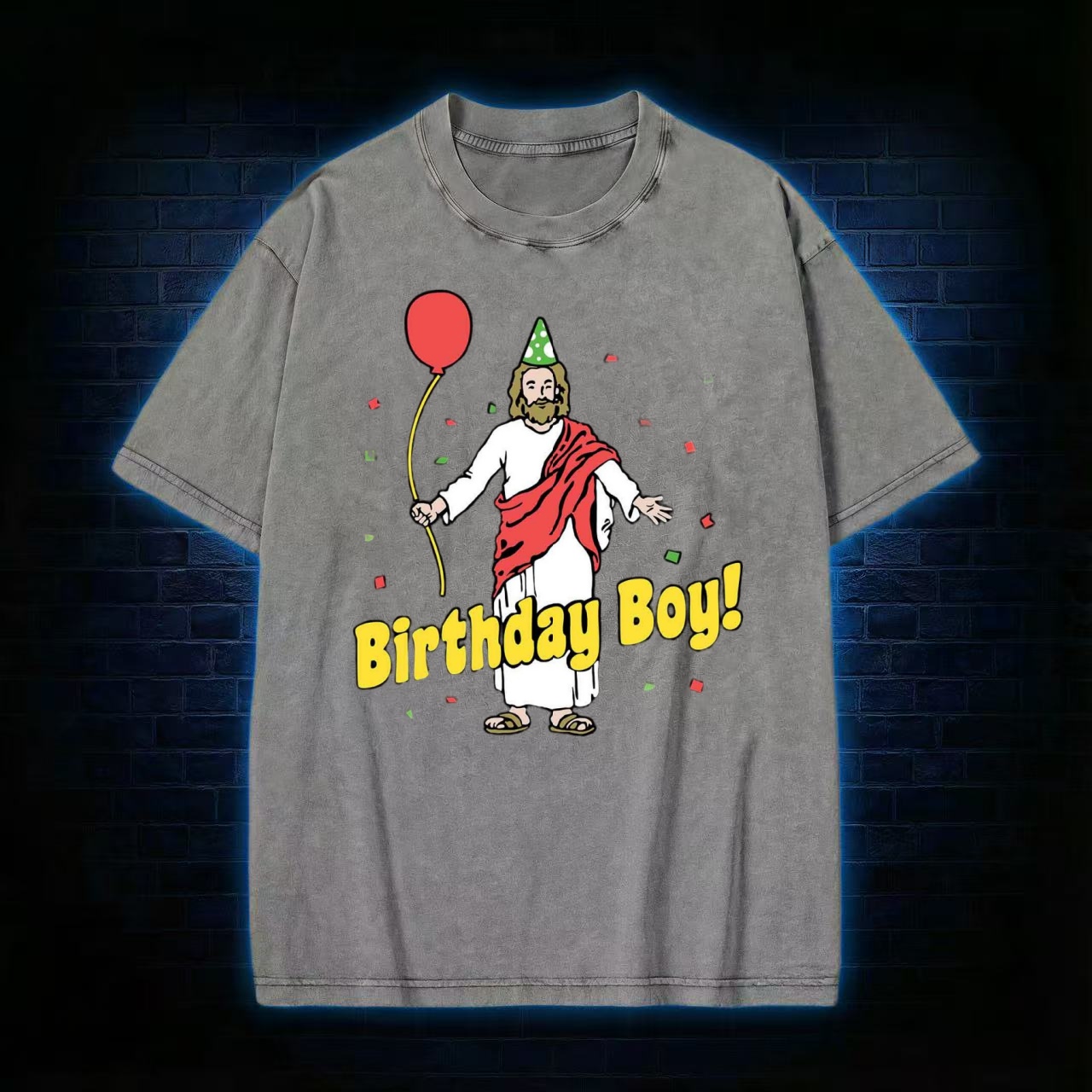 Birthday Boy Washed T-shirt