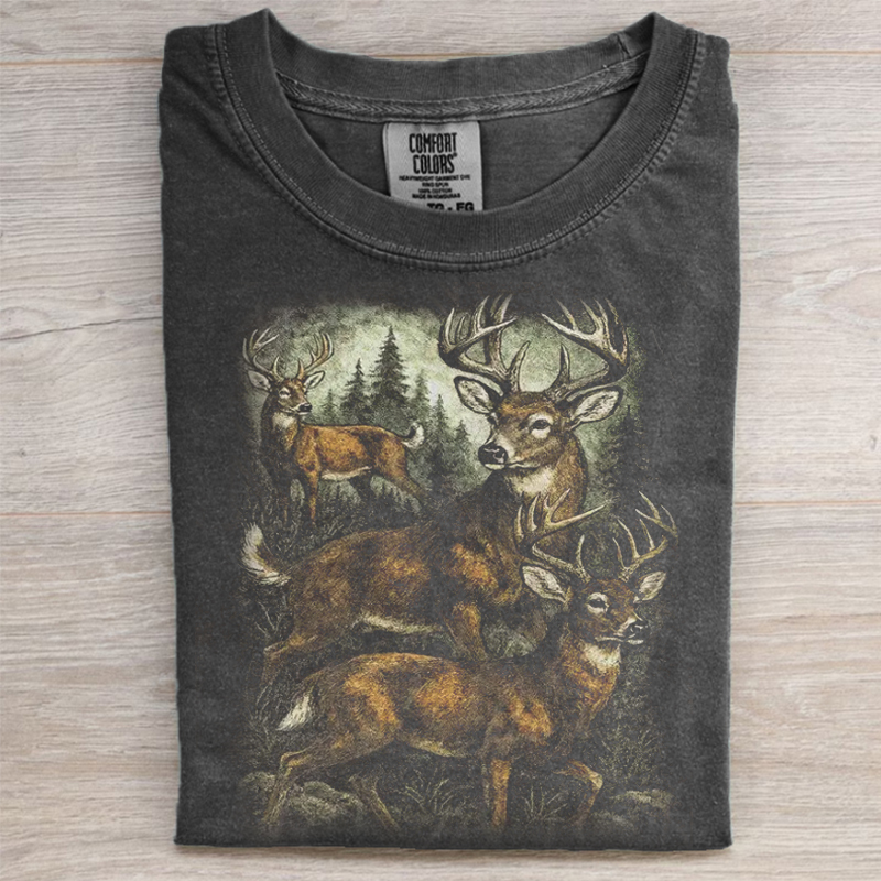 Vintage Deer Graphic T-shirt