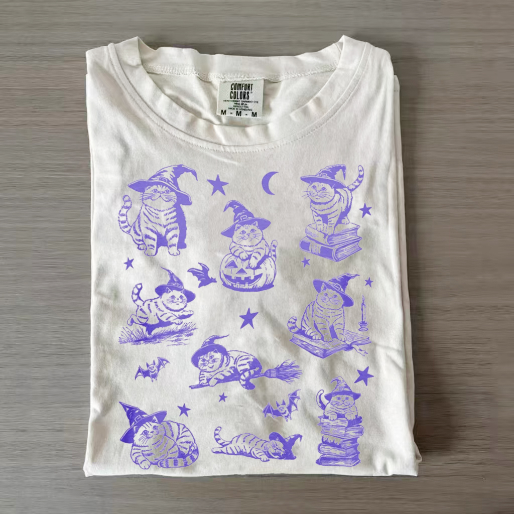 Funny Witch Cat T-shirt