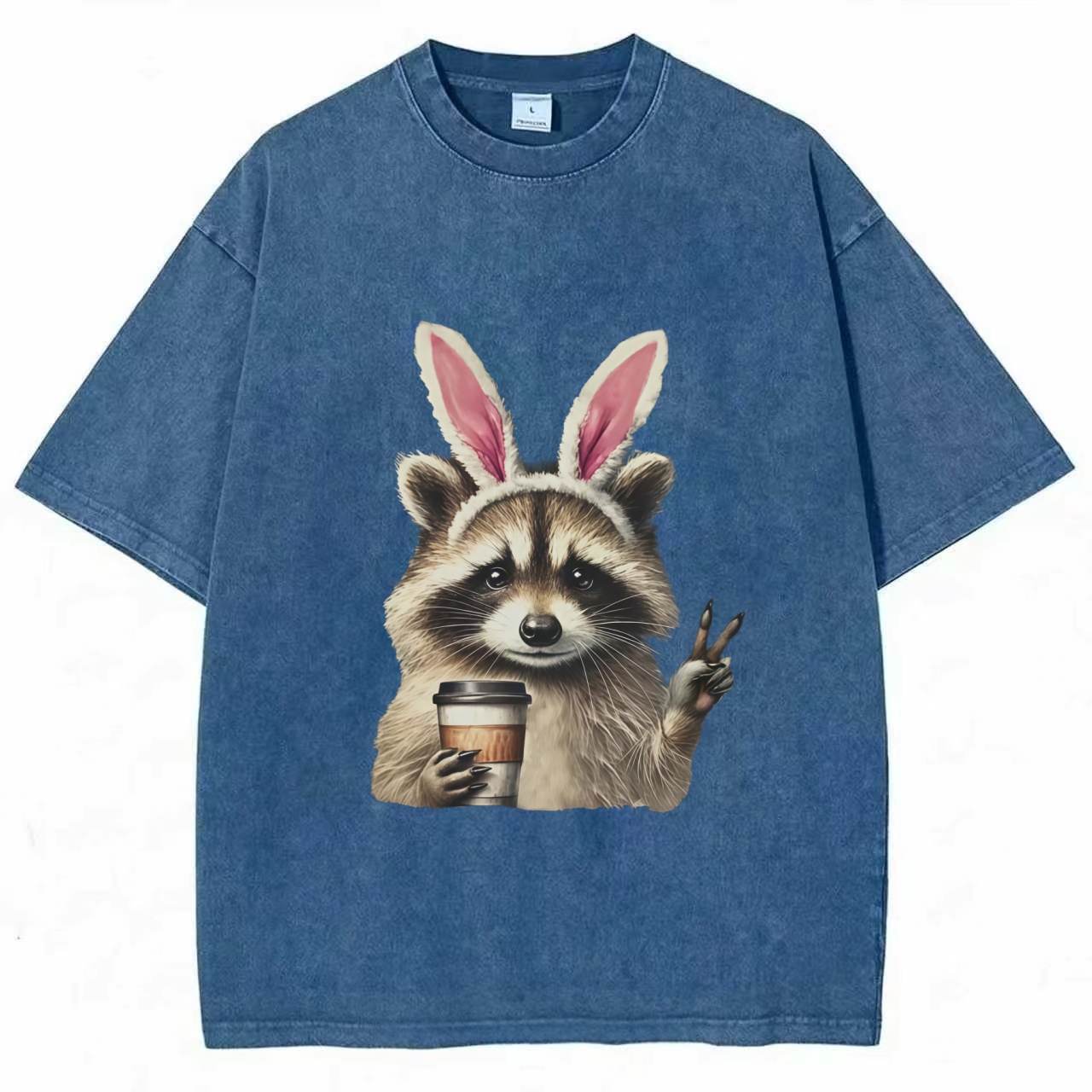 Funny Raccoon Easter Bunny T-Shirt