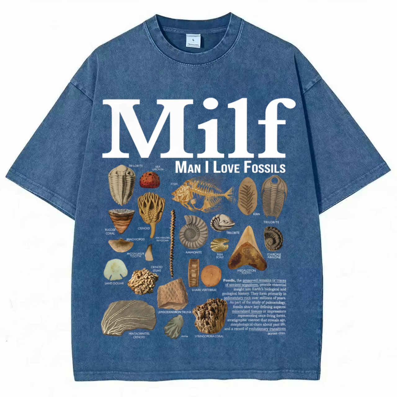 Man I Love Fossils Vintage T-Shirt