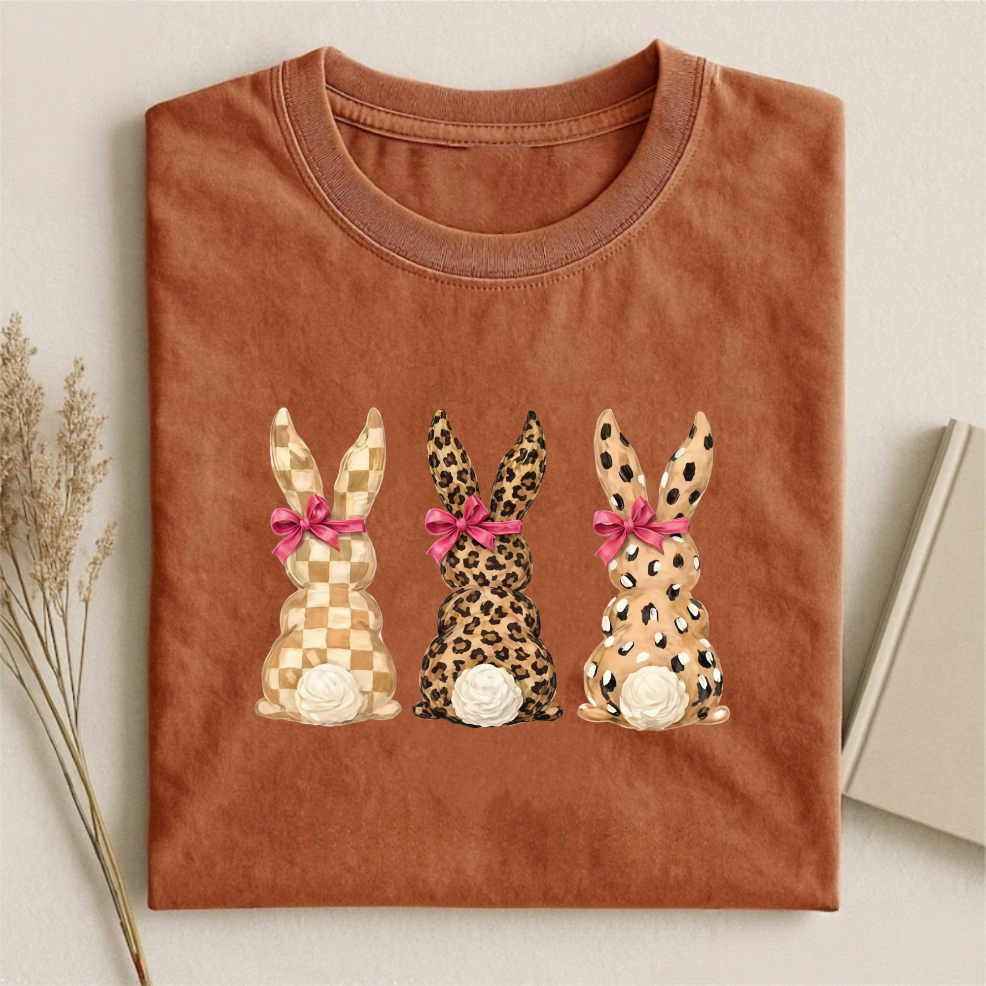Leopard Bunny Easter T-shirt