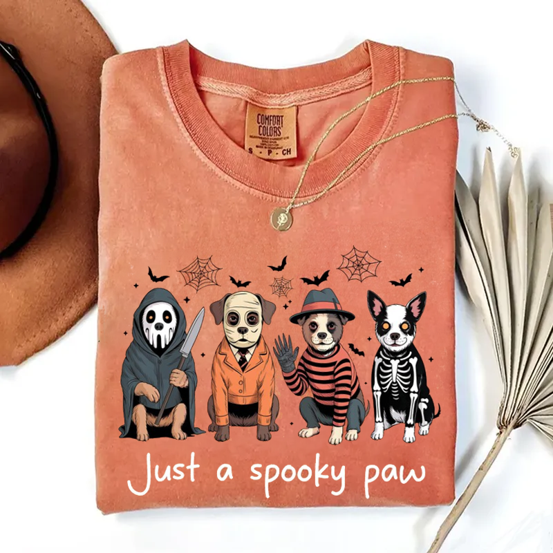 Comfort Colors Just a Spooky Paw T-shirt