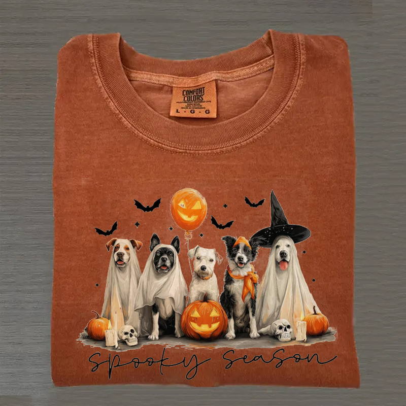 Retro Ghost Dog T-shirt