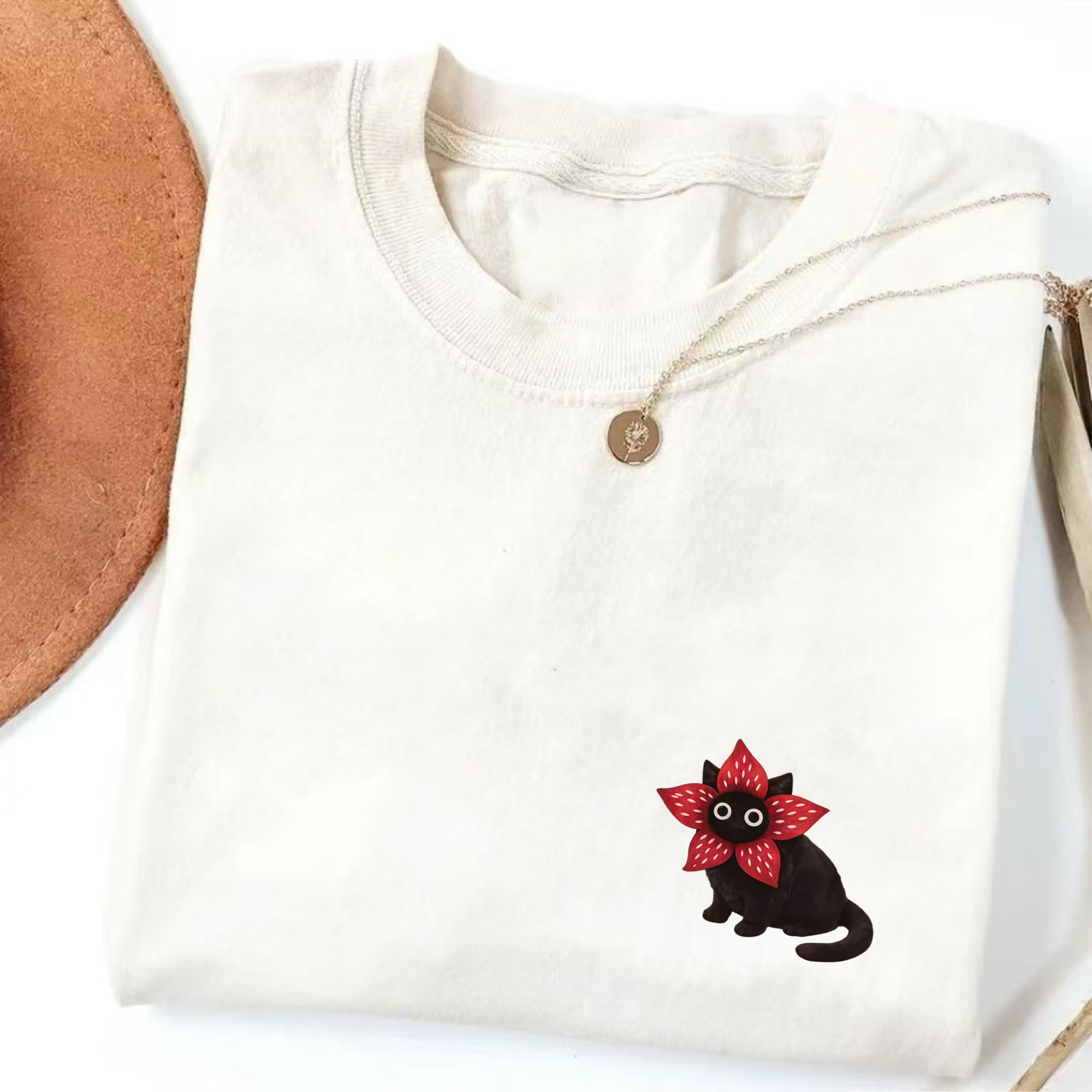 Stranger Upside Down Cat Comfort Colors T-Shirt